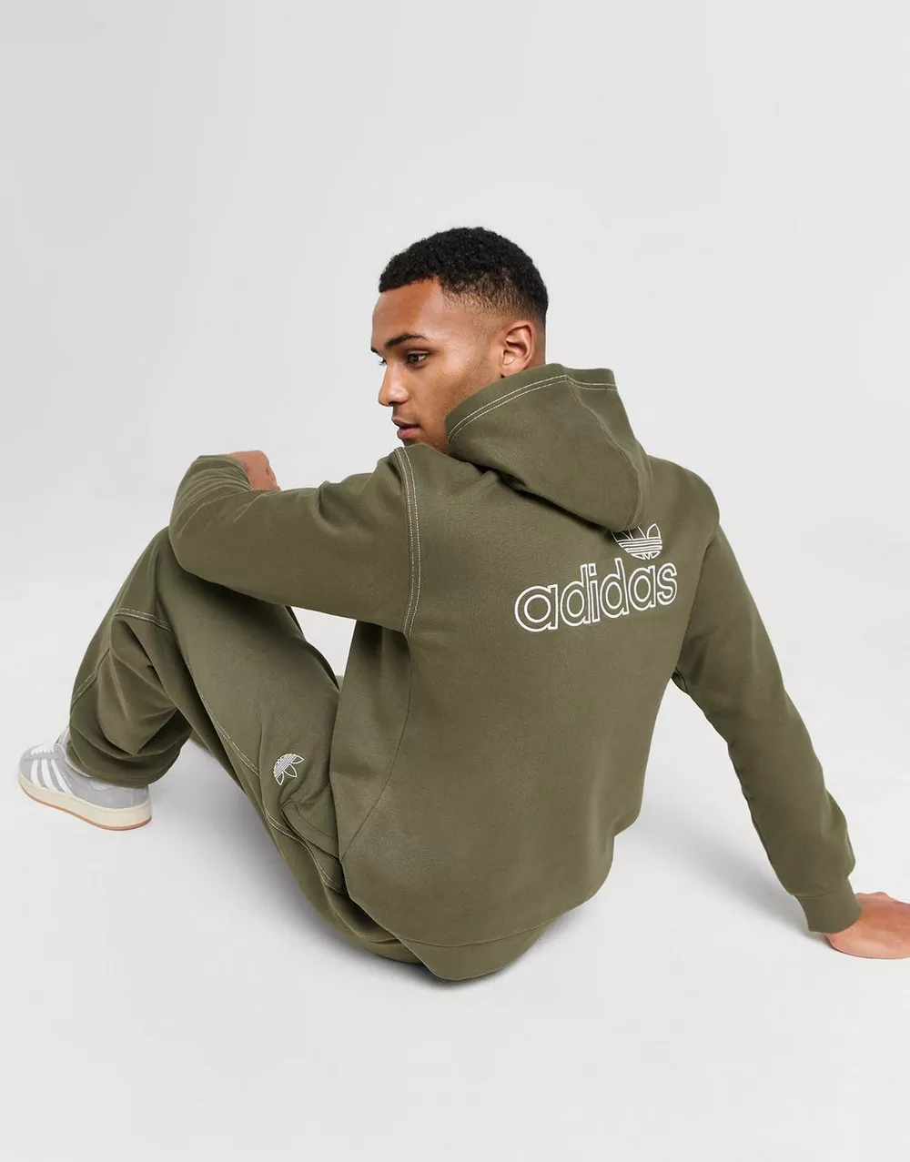 ADIDAS КОФТА З КАПЮШОНОМ STITCH HD KHAKI, фото 1 з 5
