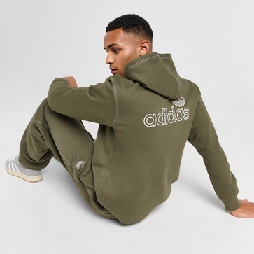 Bluză pentru bărbați ADIDAS BLUZĂ CU GLUGĂ STITCH HD KHAKI