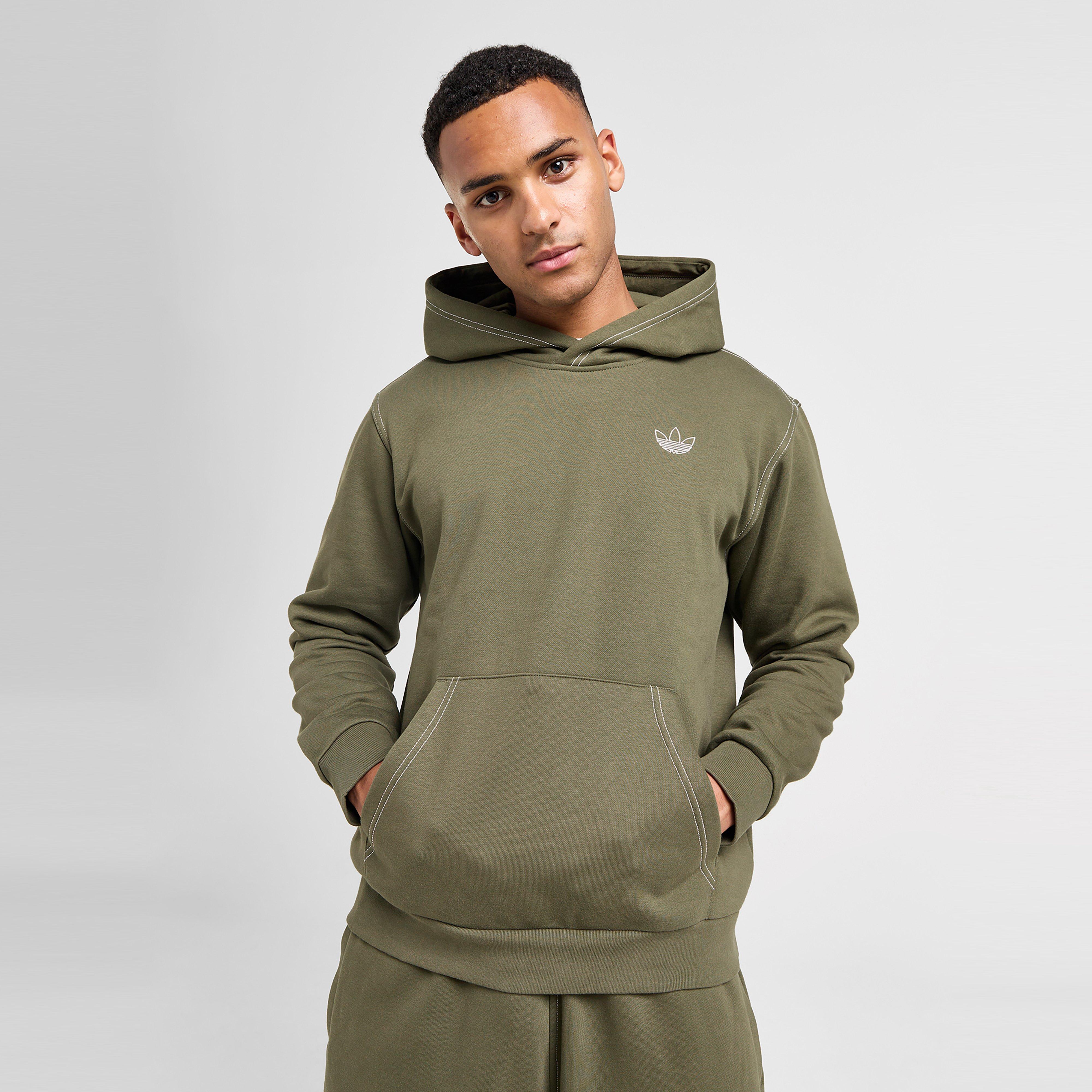 Bluza męska ADIDAS BLUZA Z KAPTUREM STITCH HD KHAKI