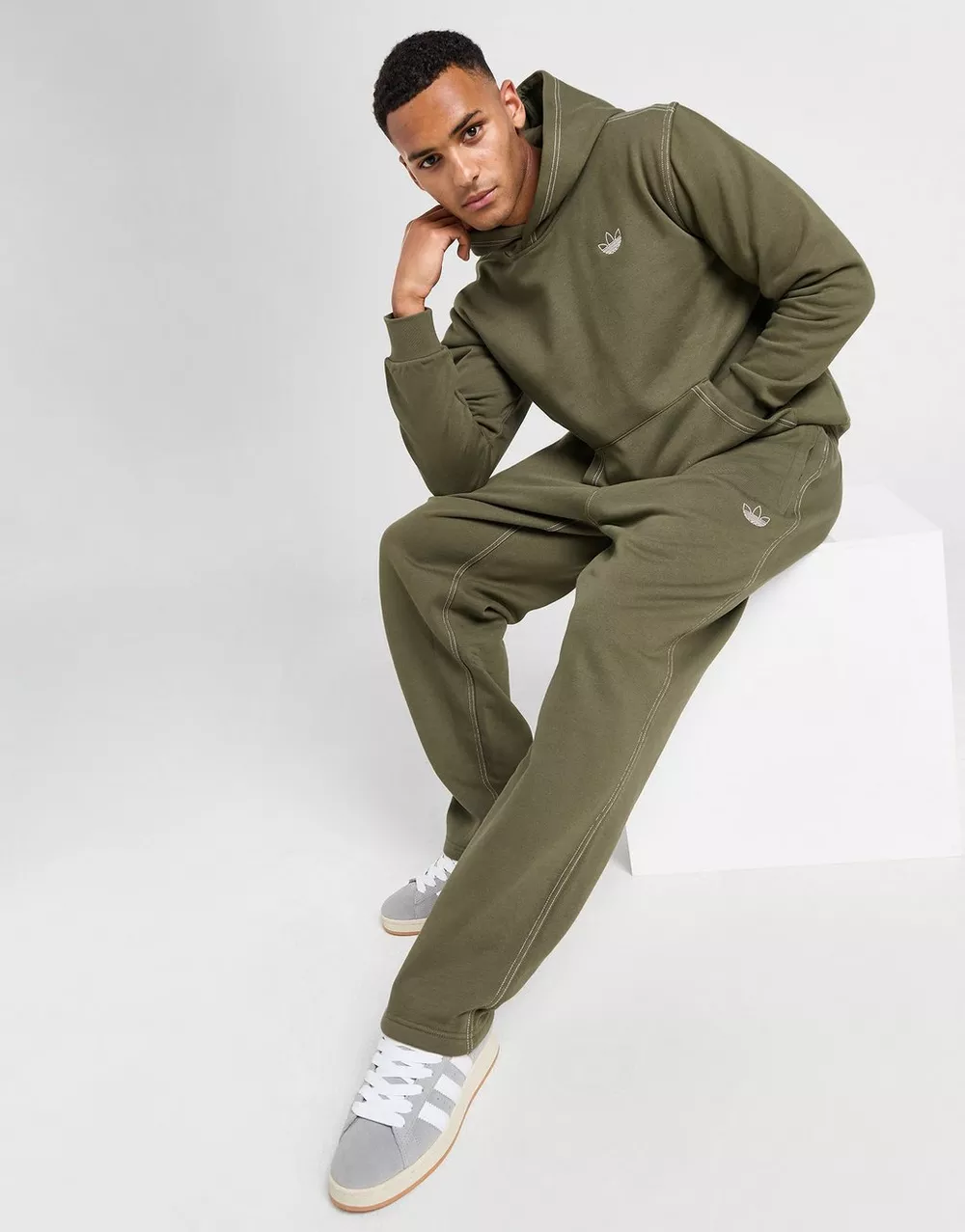 ADIDAS ШТАНИ STICH PNT KHAKI, фото 1 з 5
