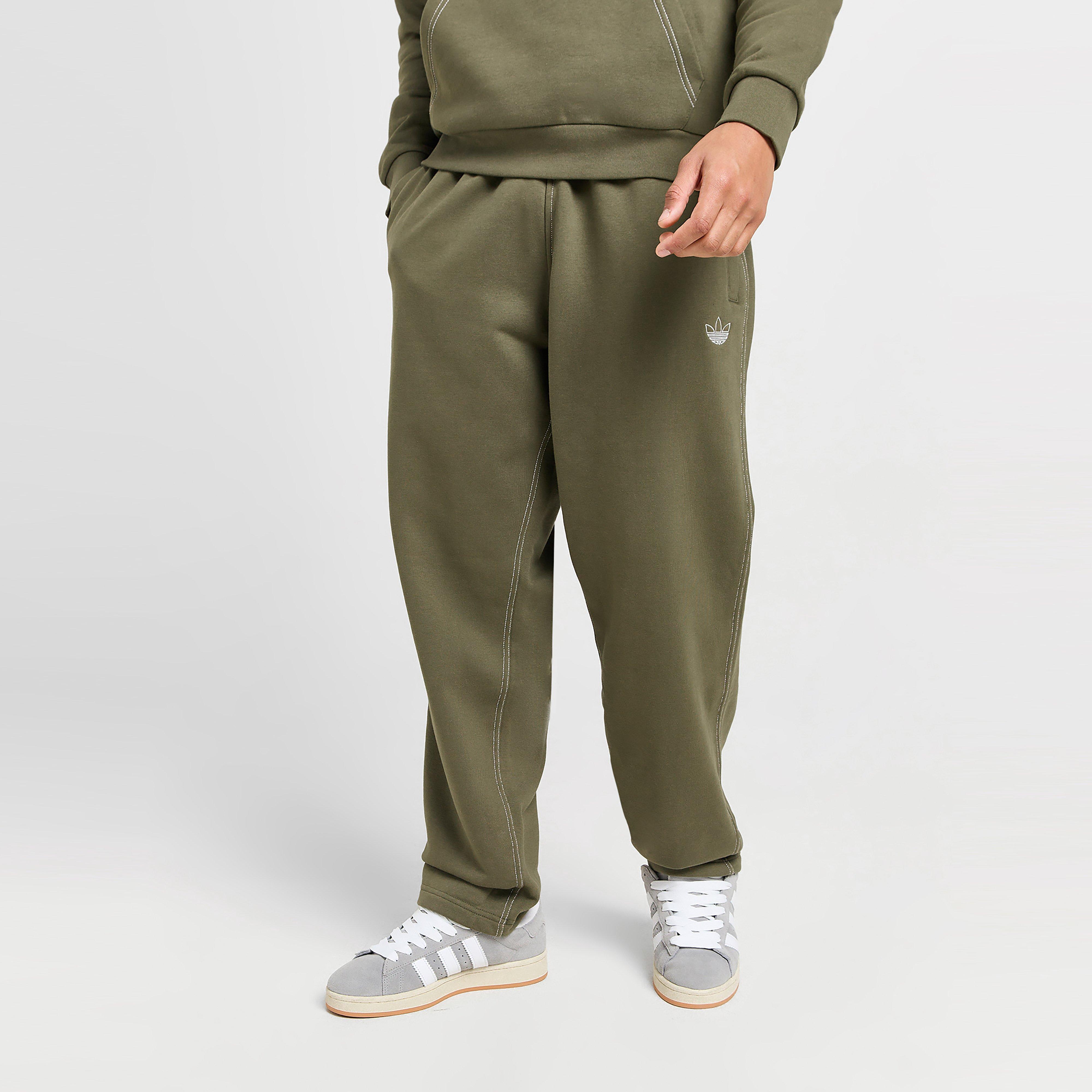 Muške hlače ADIDAS HLAČE STICH PNT MASLINASTA