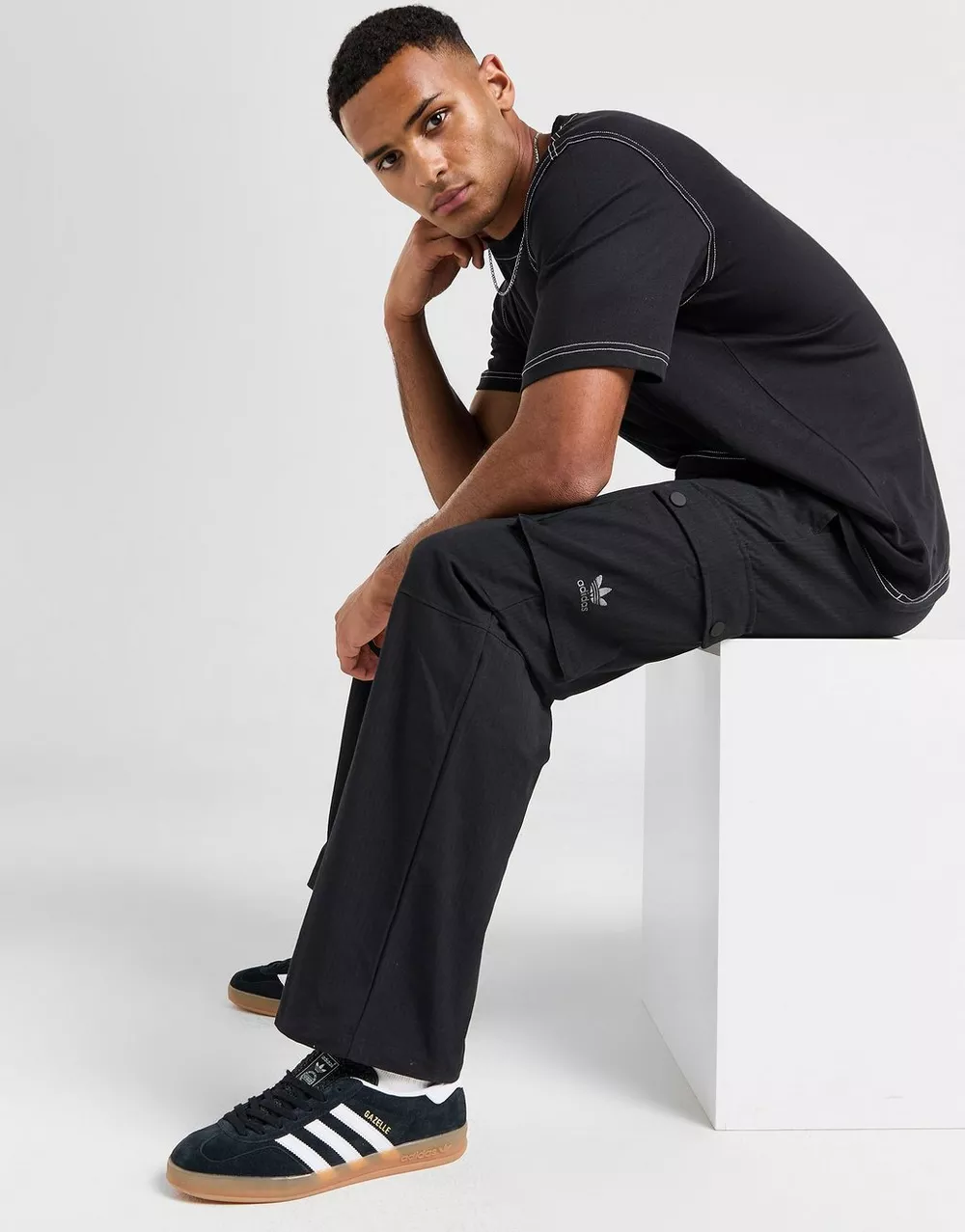 ADIDAS ШТАНИ STICH PNT BLK, фото 1 з 5