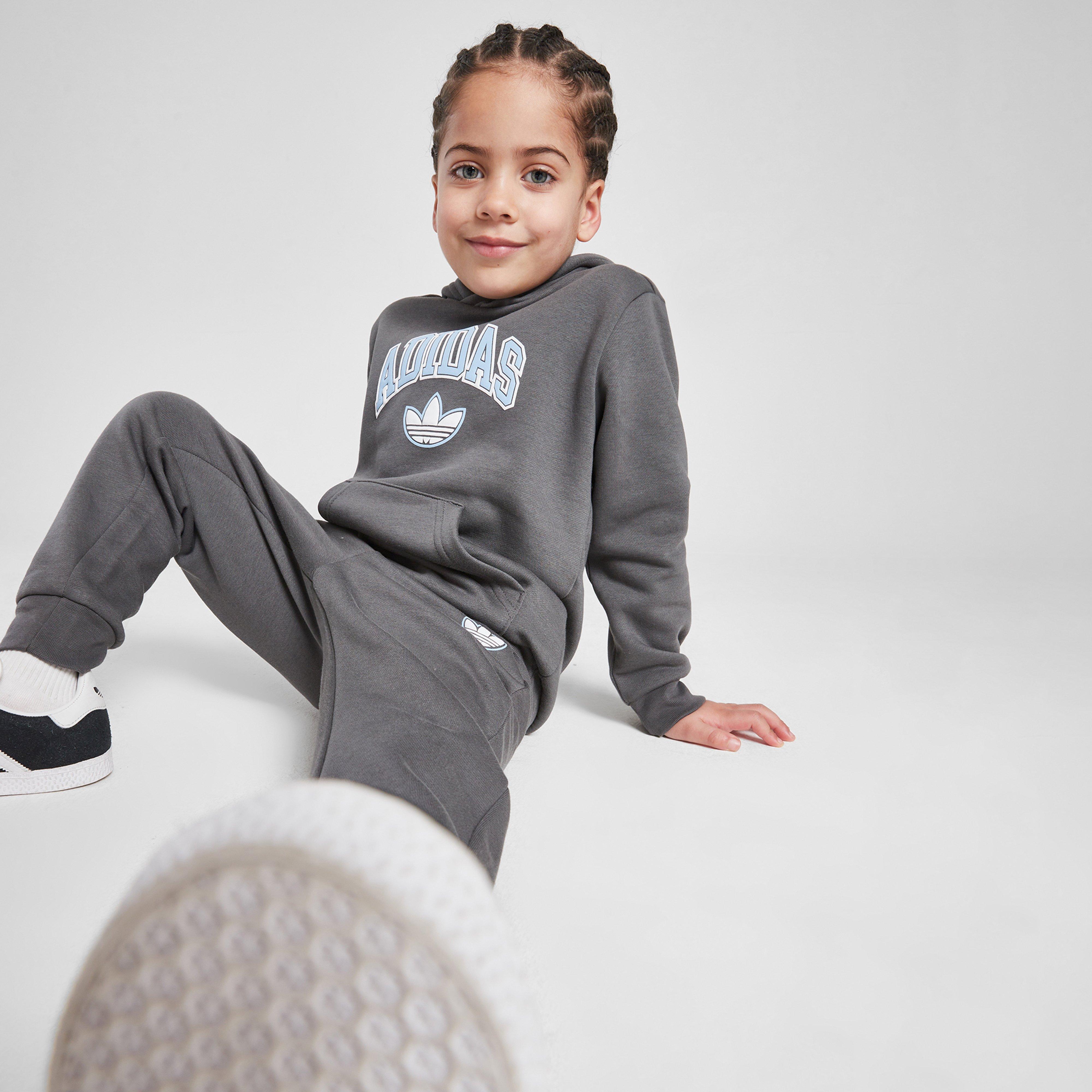 Dětská tepláková souprava ADIDAS SOUPRAVA VARSITY OH SUIT GRY/BLU$ B