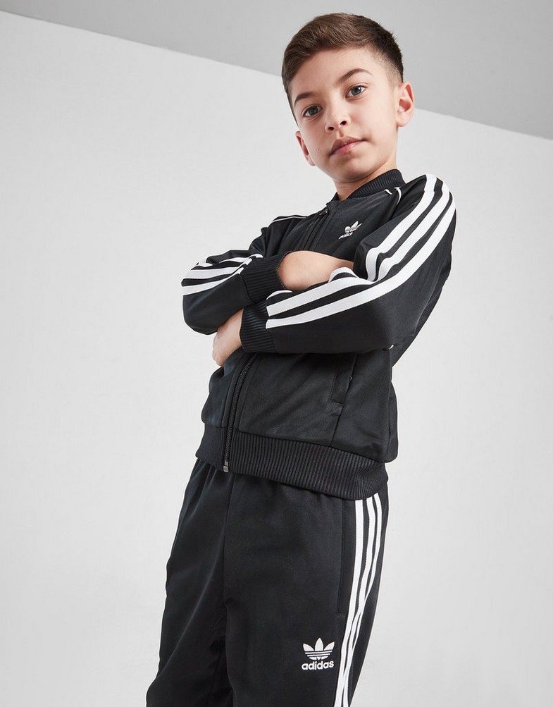 Detská tepláková súprava ADIDAS SÚPRAVA SSTAR SUIT BLK/WHT B