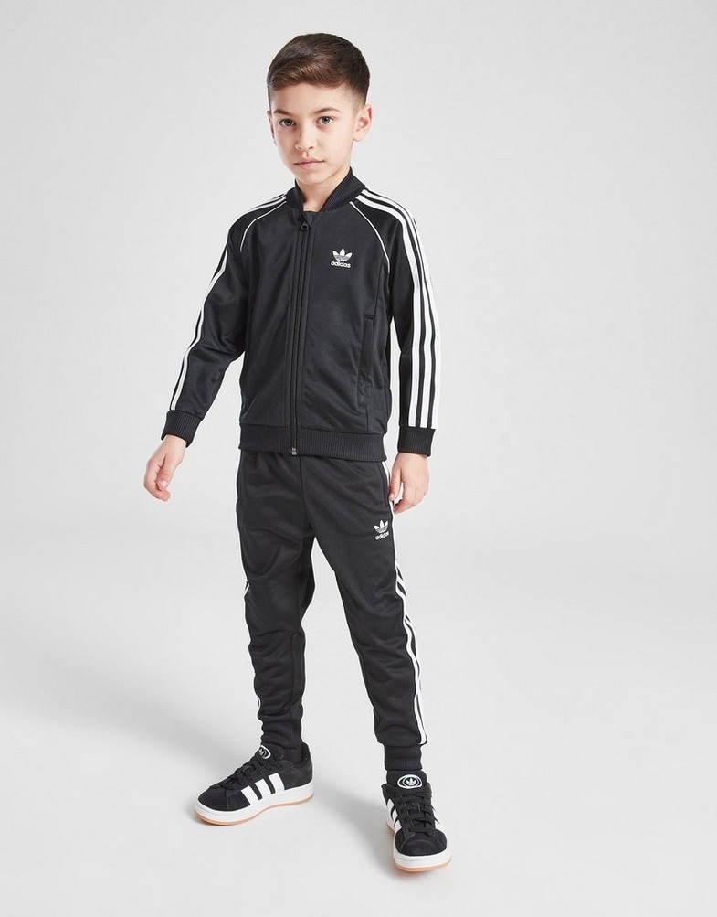 Detská tepláková súprava ADIDAS SÚPRAVA SSTAR SUIT BLK/WHT B