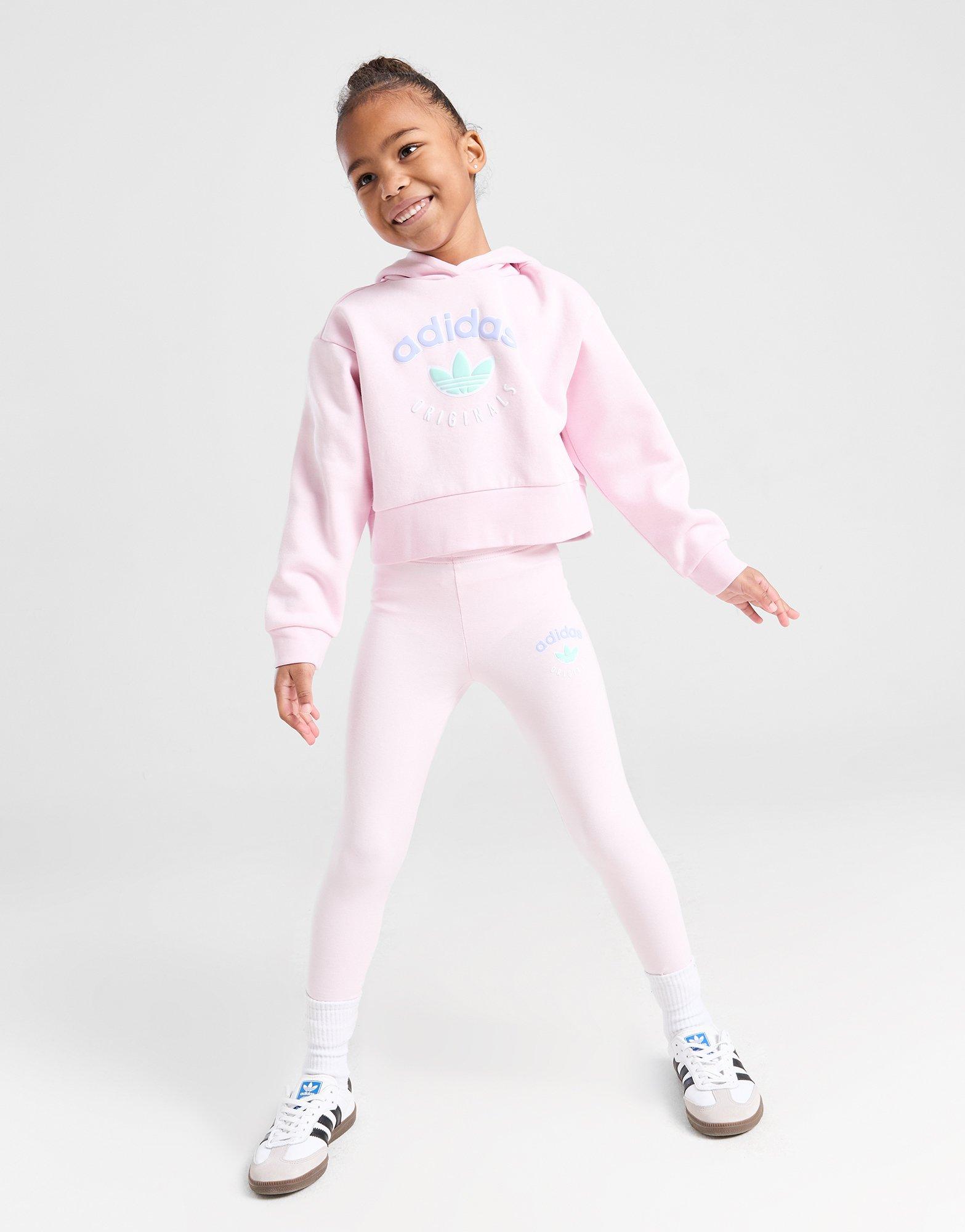 Komplet dresowy dziecięcy ADIDAS KOMPLET (G)VAR HD/LEG SUIT PNK G JN2055 Różowy