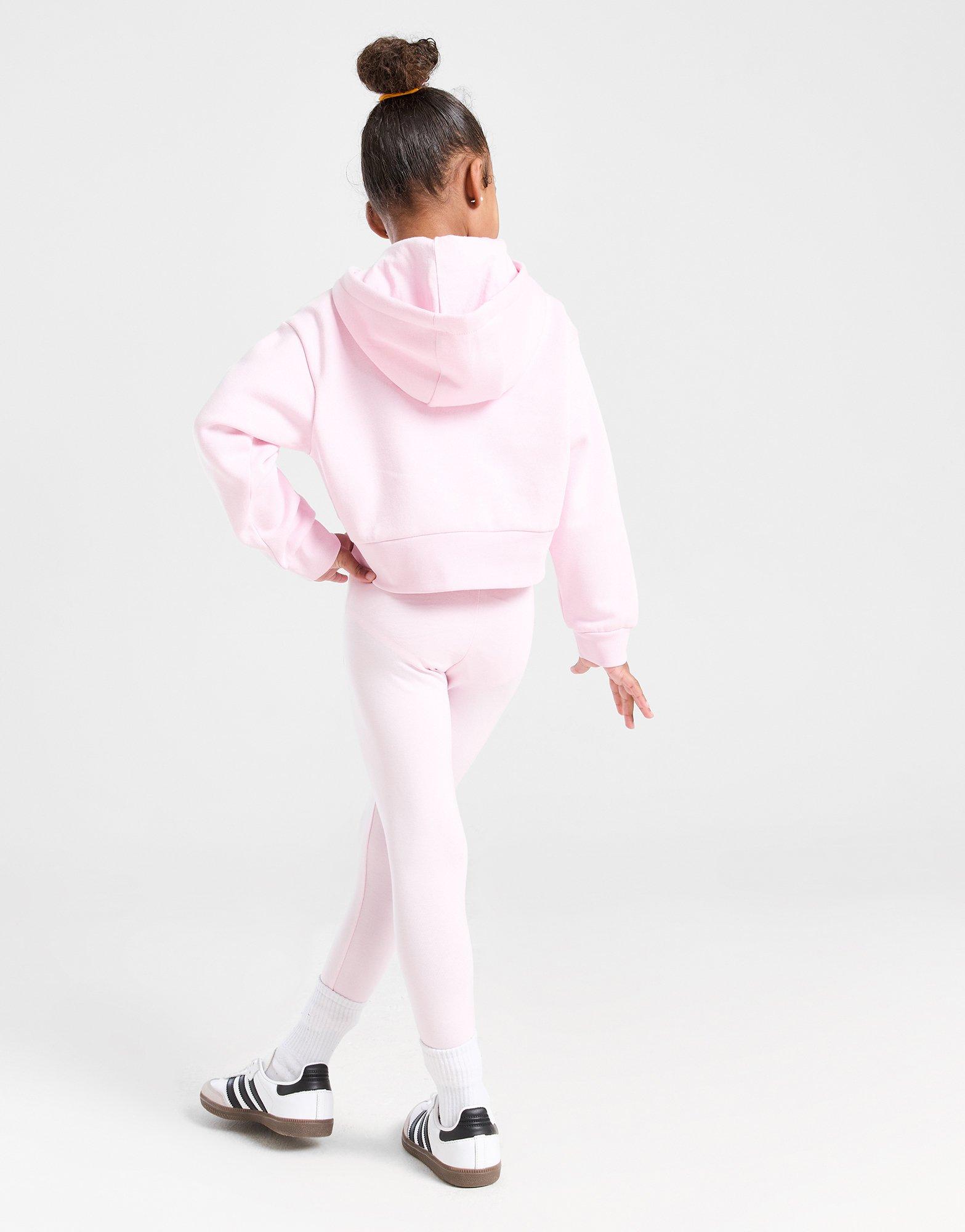 Komplet dresowy dziecięcy ADIDAS KOMPLET (G)VAR HD/LEG SUIT PNK G JN2055 Różowy