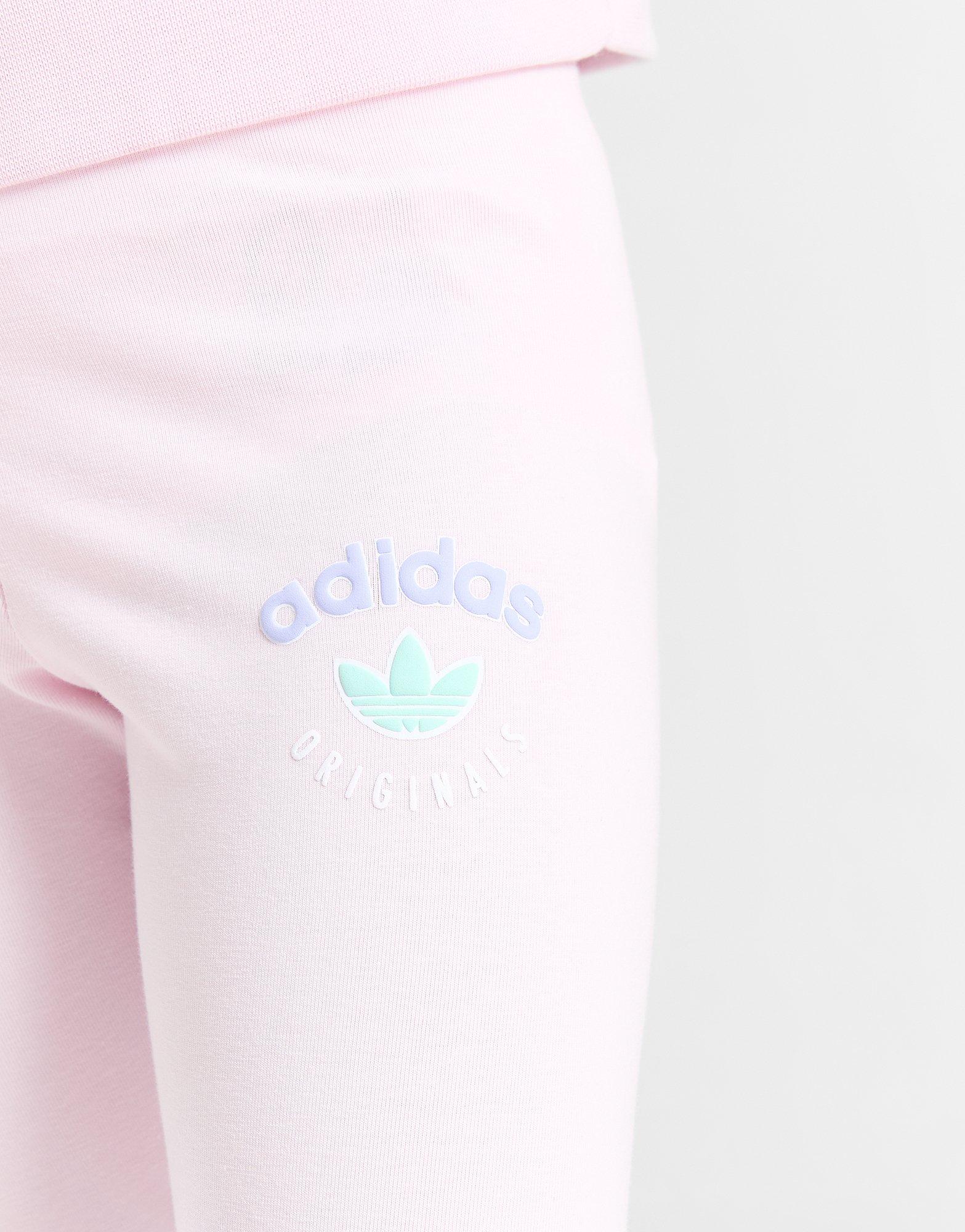 Komplet dresowy dziecięcy ADIDAS KOMPLET (G)VAR HD/LEG SUIT PNK G JN2055 Różowy