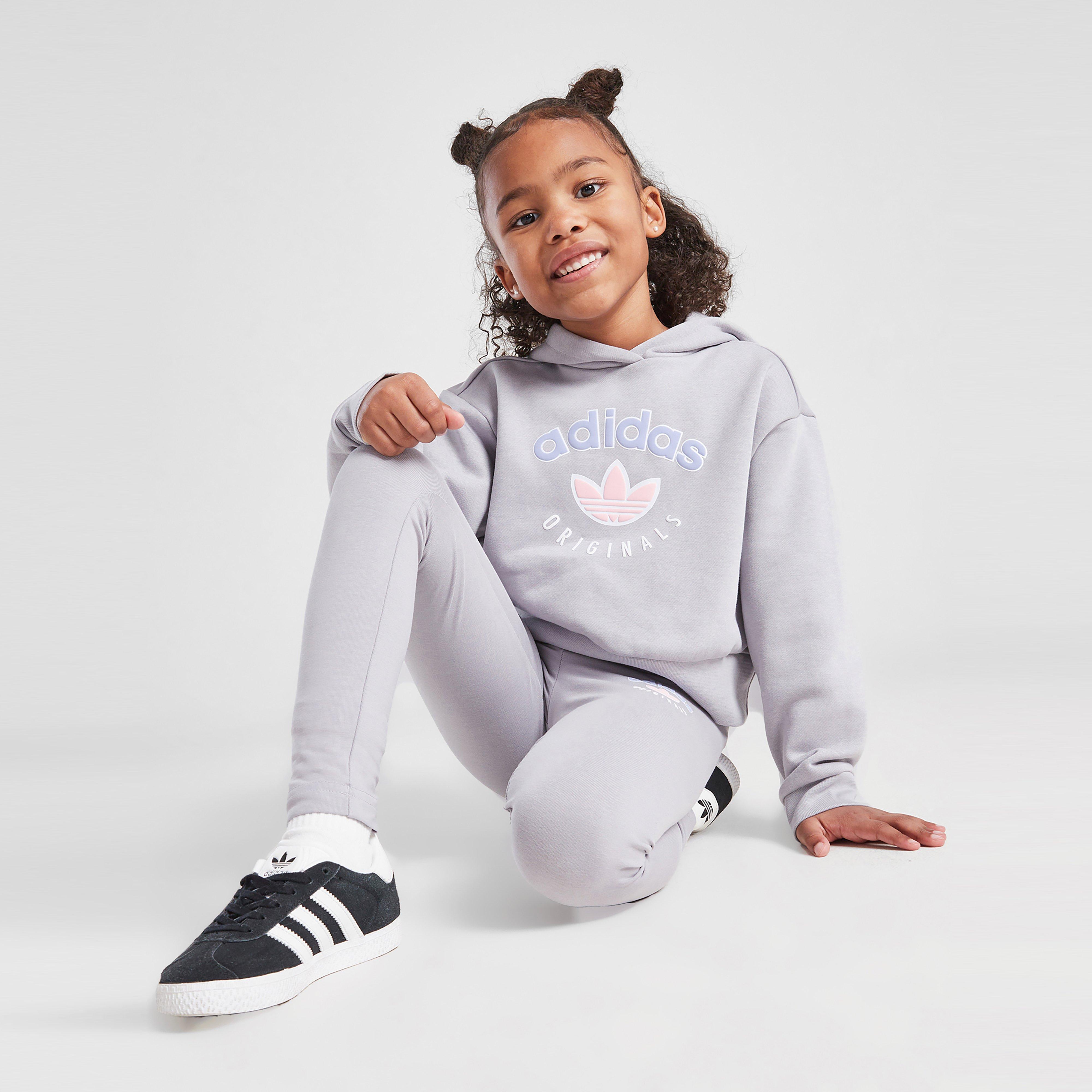 Dětská tepláková souprava ADIDAS SOUPRAVA (G)VAR HD/LEG SUIT GRY G