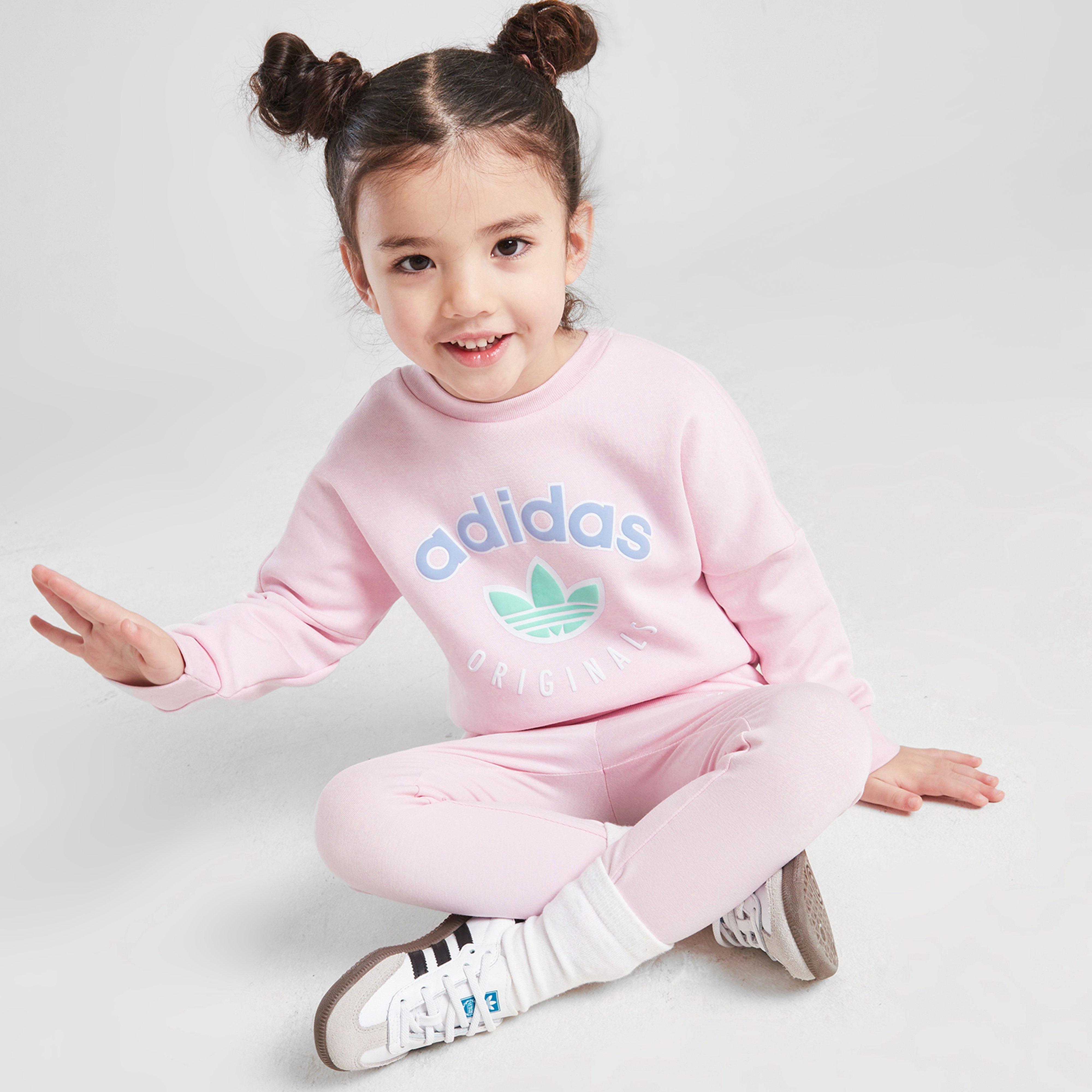 Gyerek melegítőszett ADIDAS SZETT (G)VAR HD/LEG SUIT PNK G