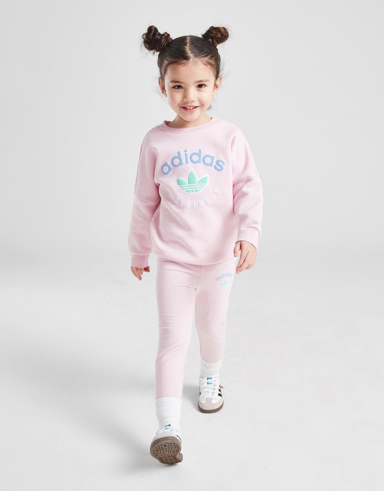 Komplet dresowy dziecięcy ADIDAS KOMPLET (G)VAR HD/LEG SUIT PNK G JL6964 Różowy