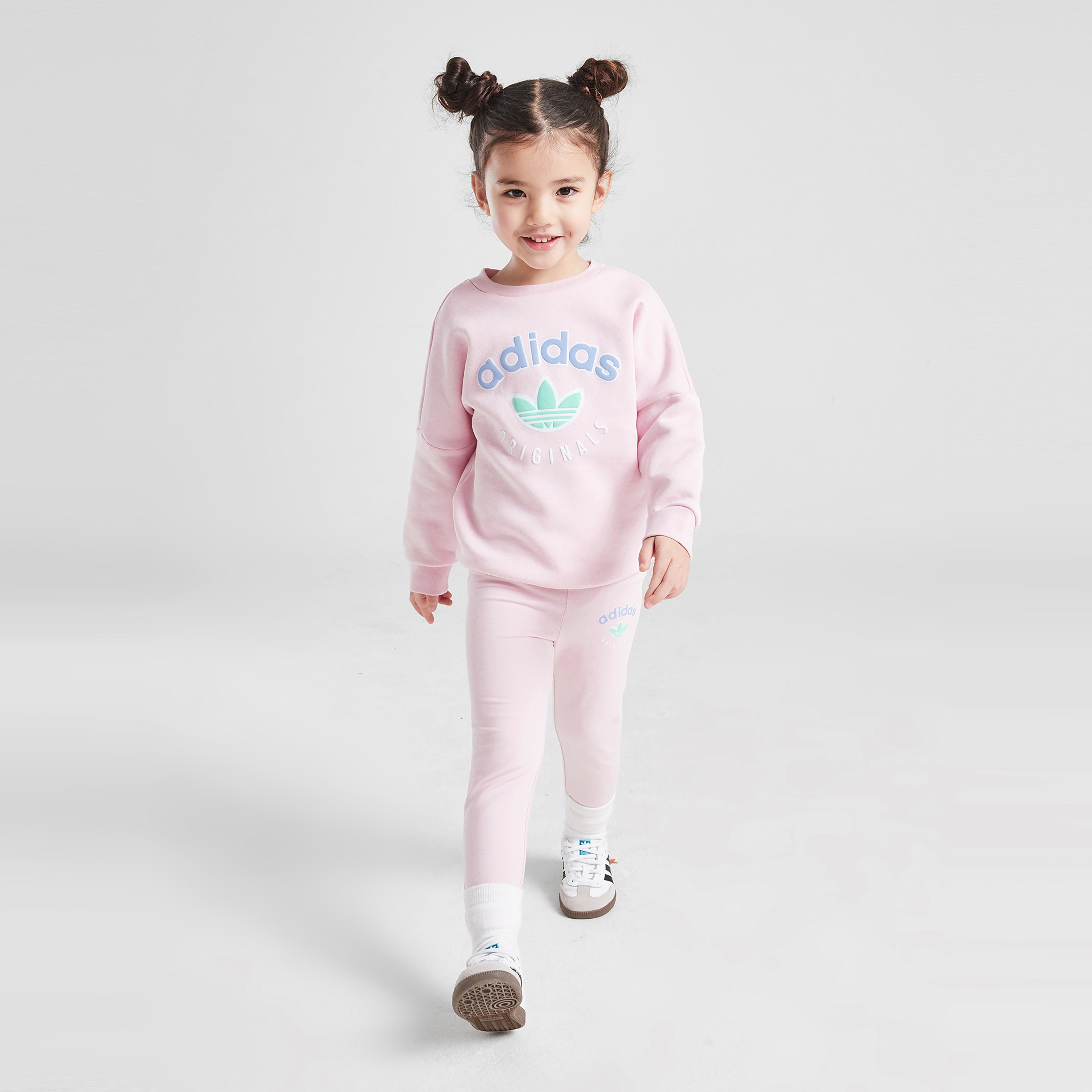 Gyerek melegítőszett ADIDAS SZETT (G)VAR HD/LEG SUIT PNK G