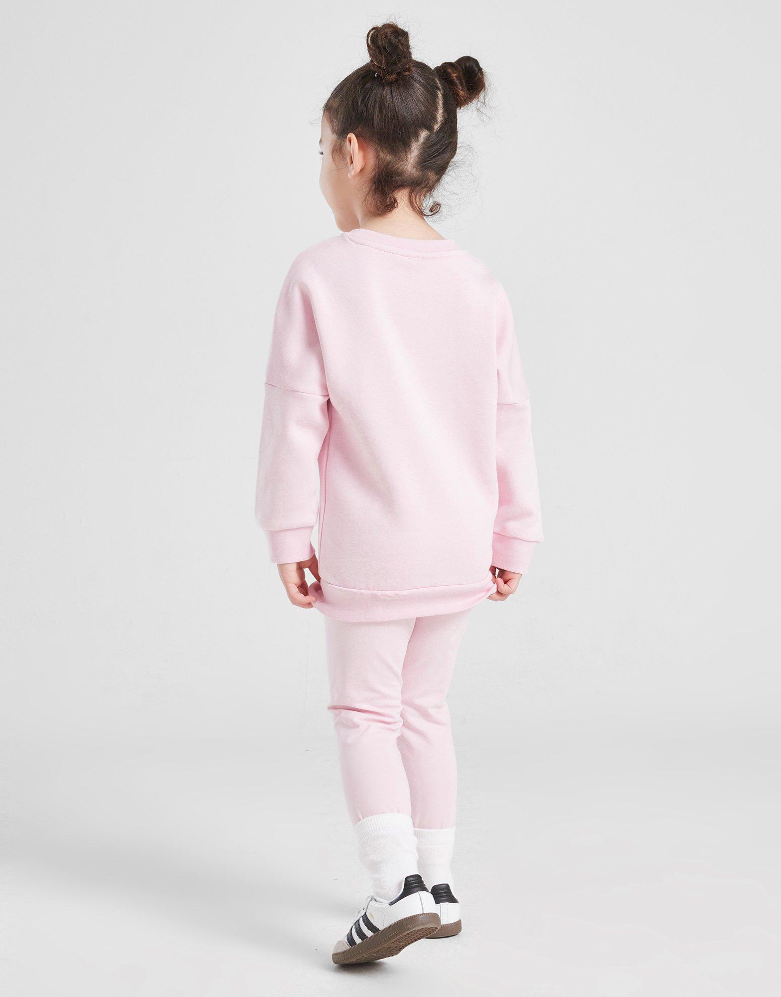 Komplet dresowy dziecięcy ADIDAS KOMPLET (G)VAR HD/LEG SUIT PNK G JL6964 Różowy