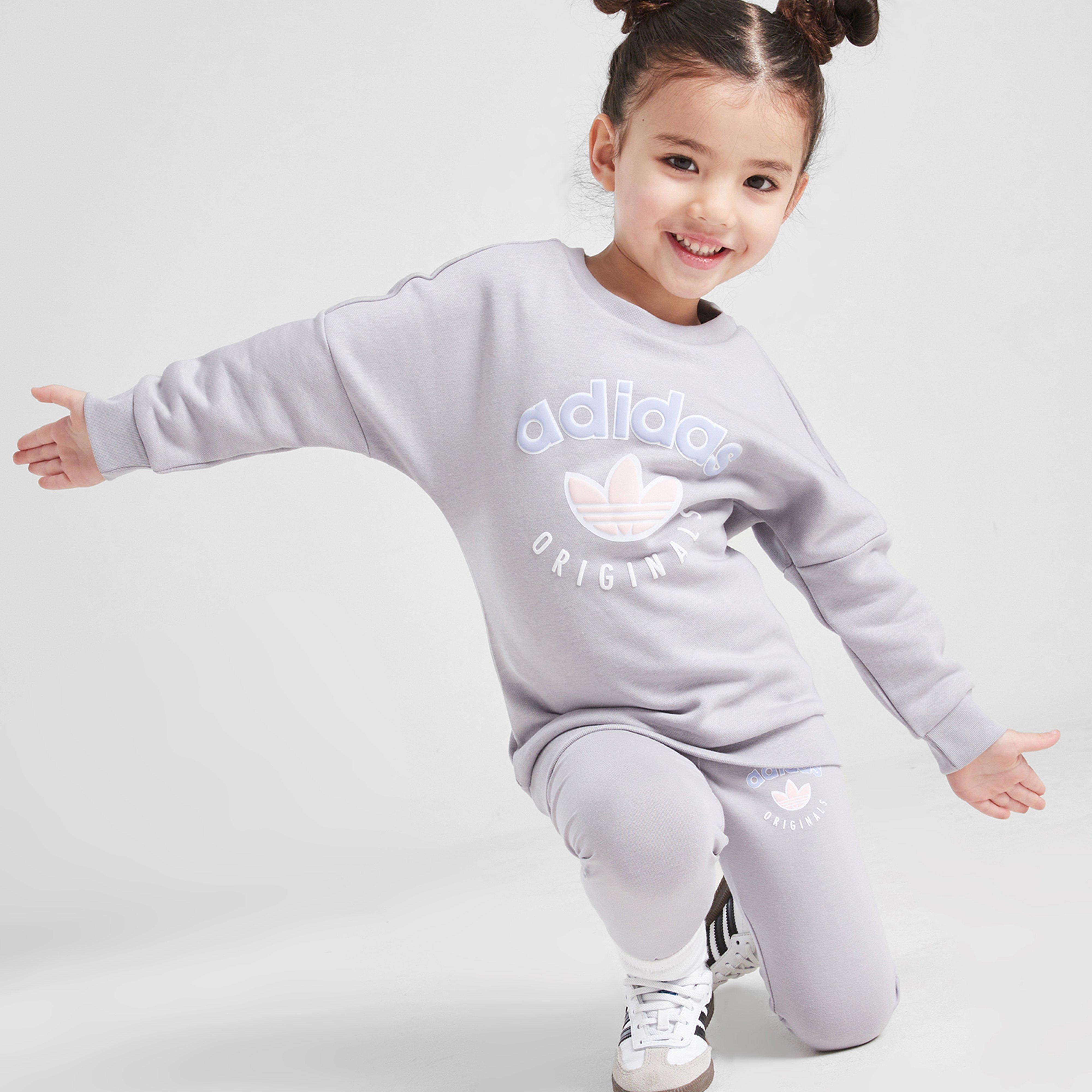 Dětská tepláková souprava ADIDAS SOUPRAVA (G)VAR HD/LEG SUIT GRY G