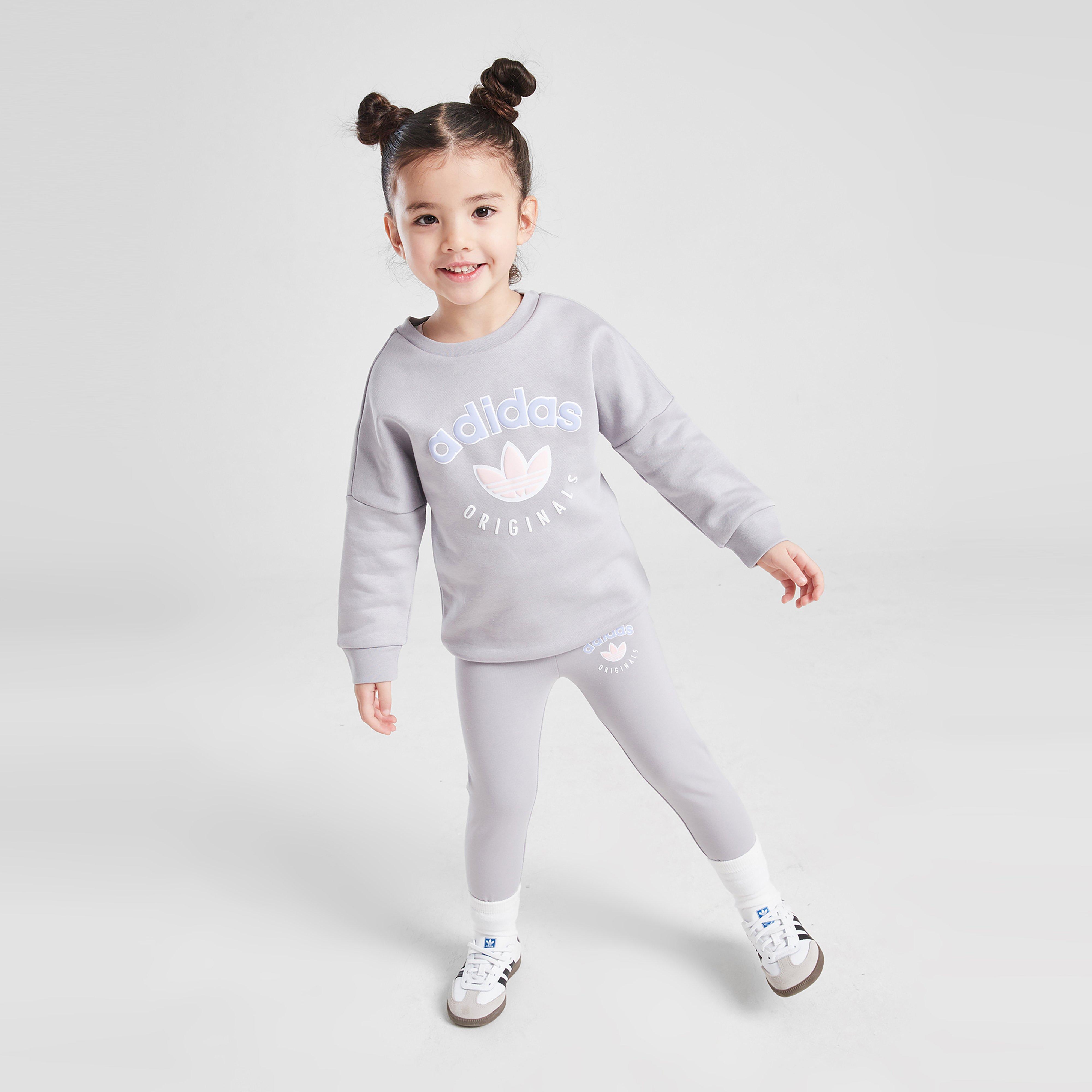 Dětská tepláková souprava ADIDAS SOUPRAVA (G)VAR HD/LEG SUIT GRY G