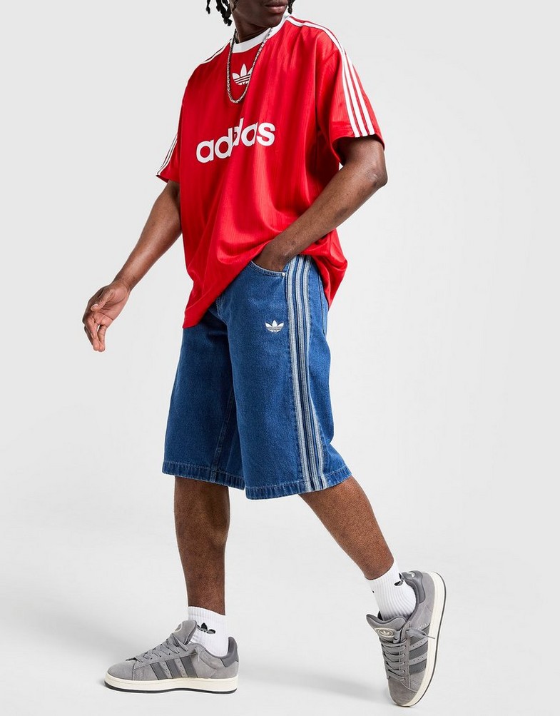 Krótkie spodenki, szorty męskie ADIDAS SZORTY DENIM FB SHO JC6235 Niebieski