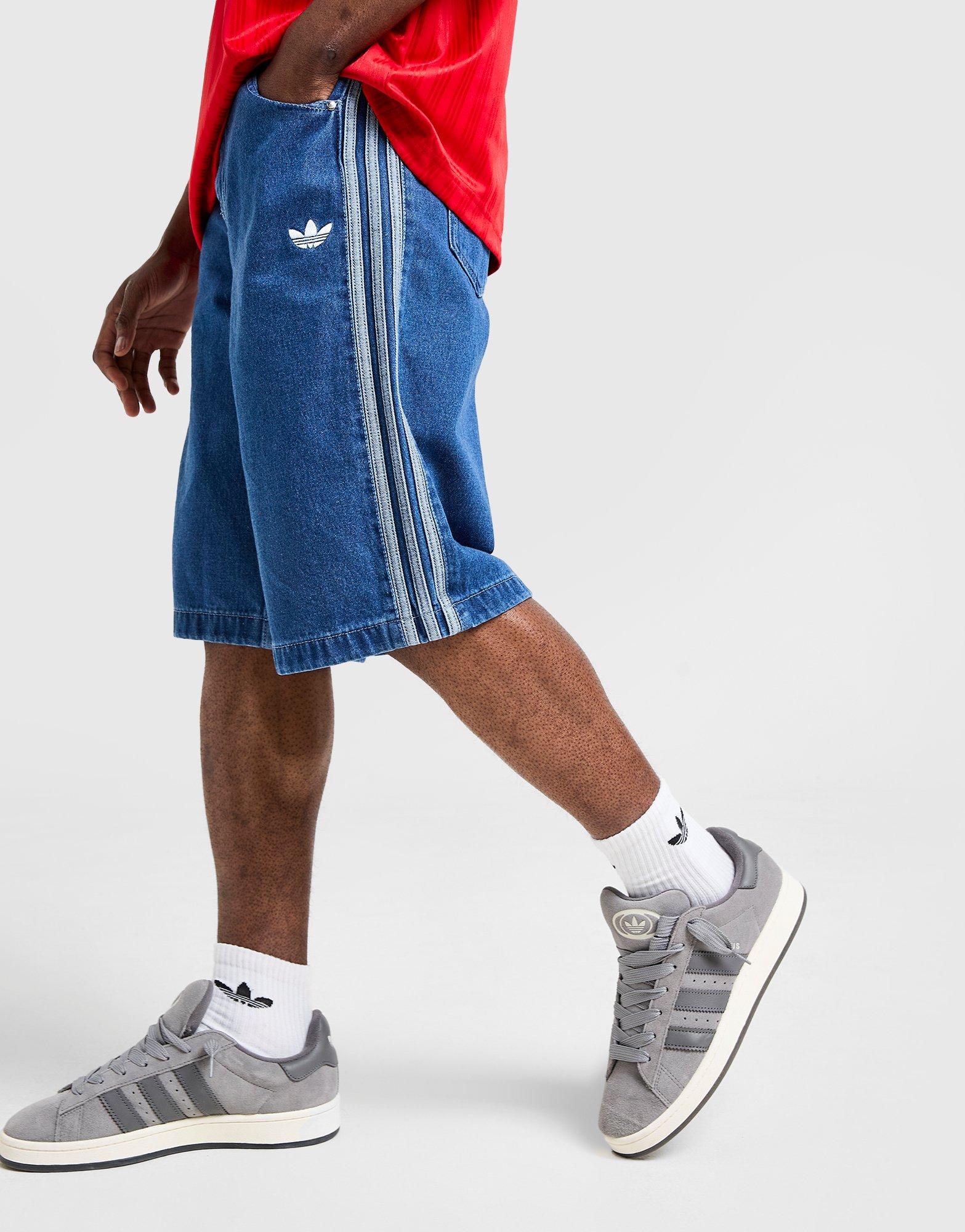 Krótkie spodenki, szorty męskie ADIDAS SZORTY DENIM FB SHO JC6235 Niebieski