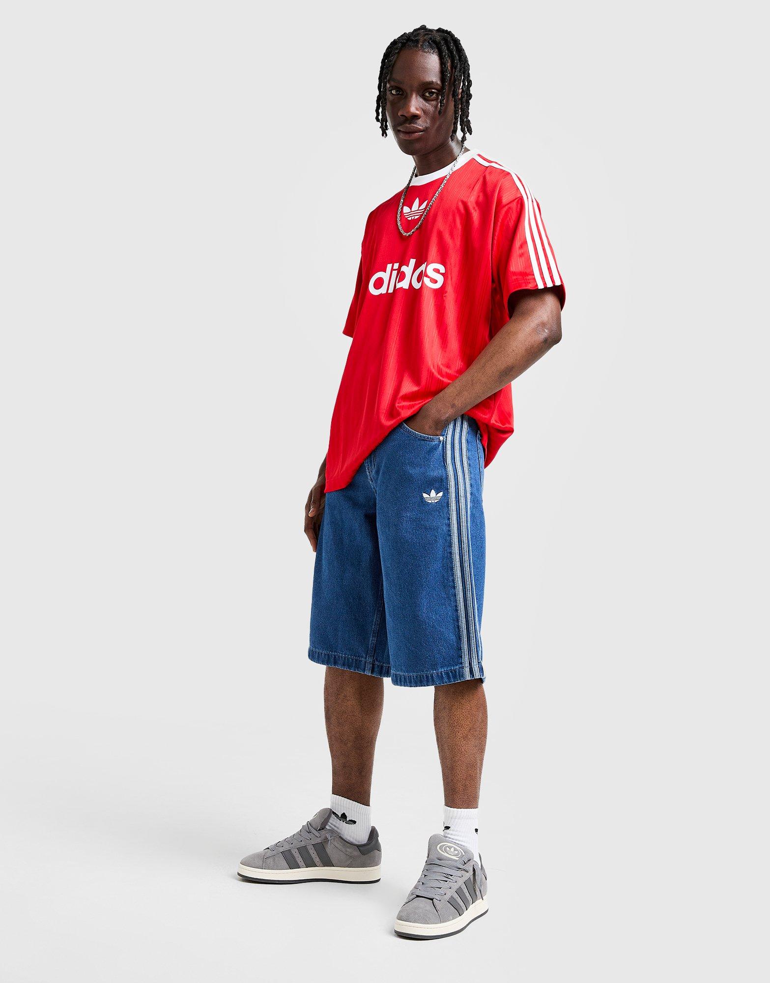 Krótkie spodenki, szorty męskie ADIDAS SZORTY DENIM FB SHO JC6235 Niebieski