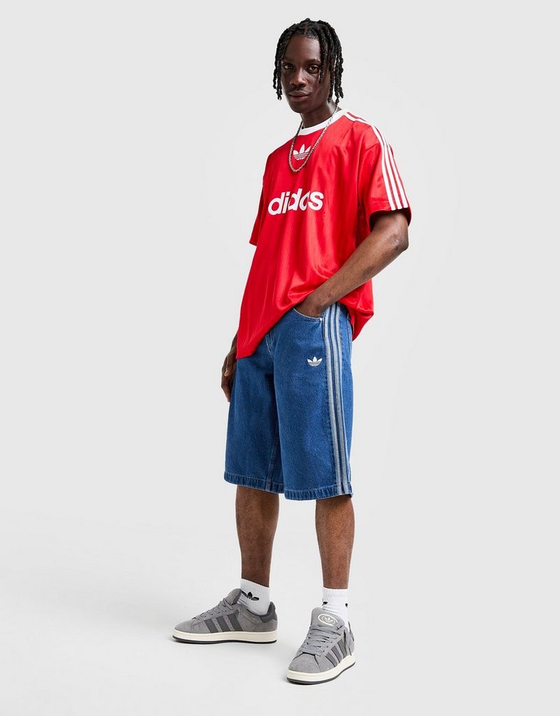 Krótkie spodenki, szorty męskie ADIDAS SZORTY DENIM FB SHO JC6235 Niebieski