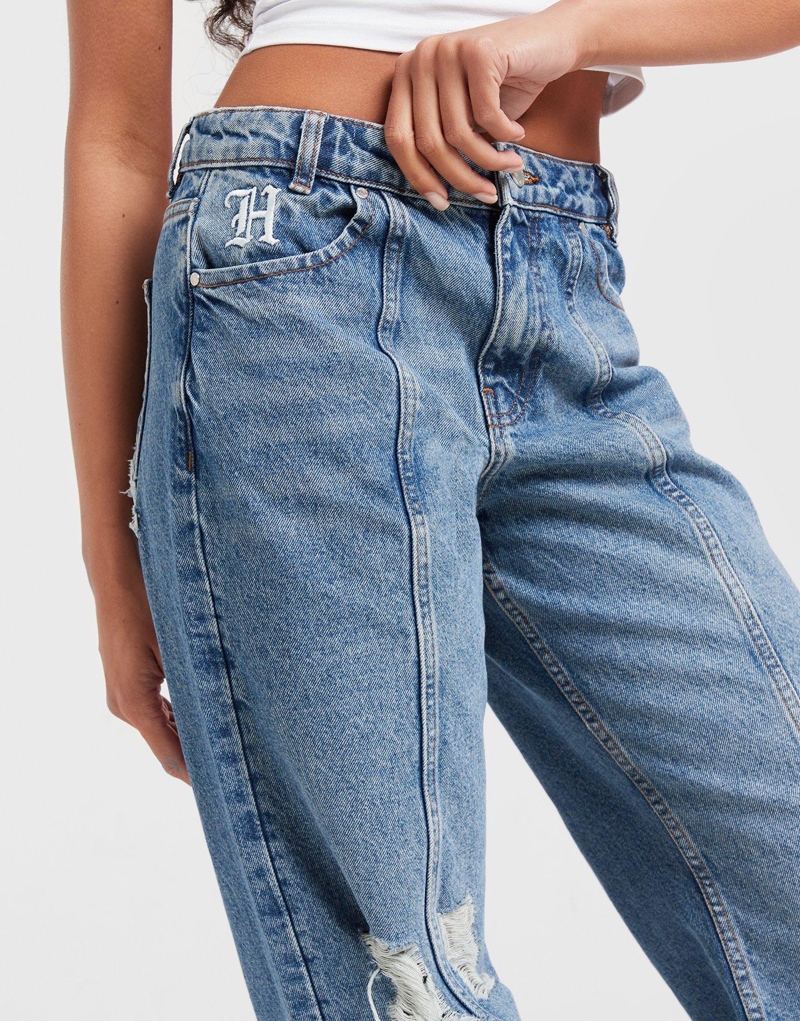 Blugi pentru femei HOODRICH PANTALONI  LOGO APLIQ JEAN M'BLU HW04240303 Albastru