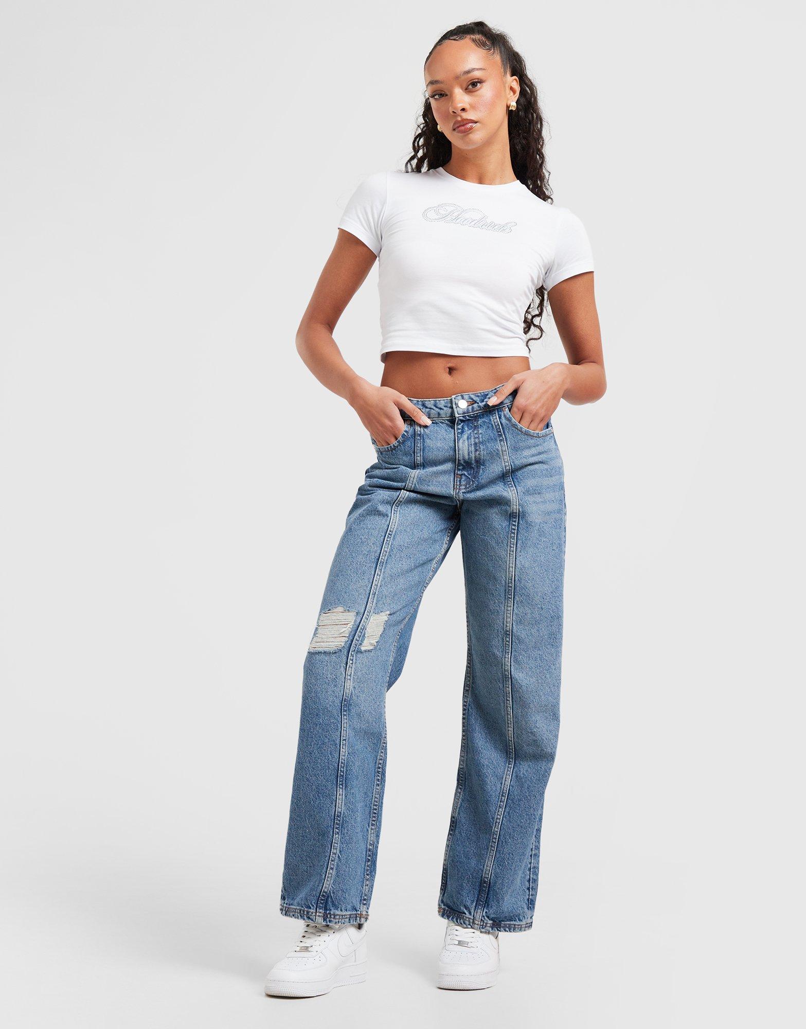 Blugi pentru femei HOODRICH PANTALONI  LOGO APLIQ JEAN M'BLU HW04240303 Albastru