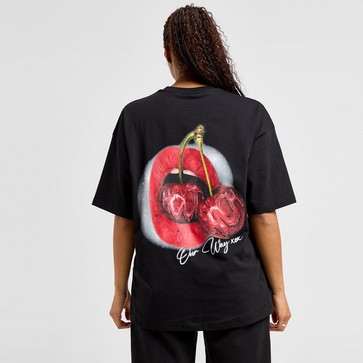 Tricou pentru femei HOODRICH TRICOU CHERRIES BF T BLK
