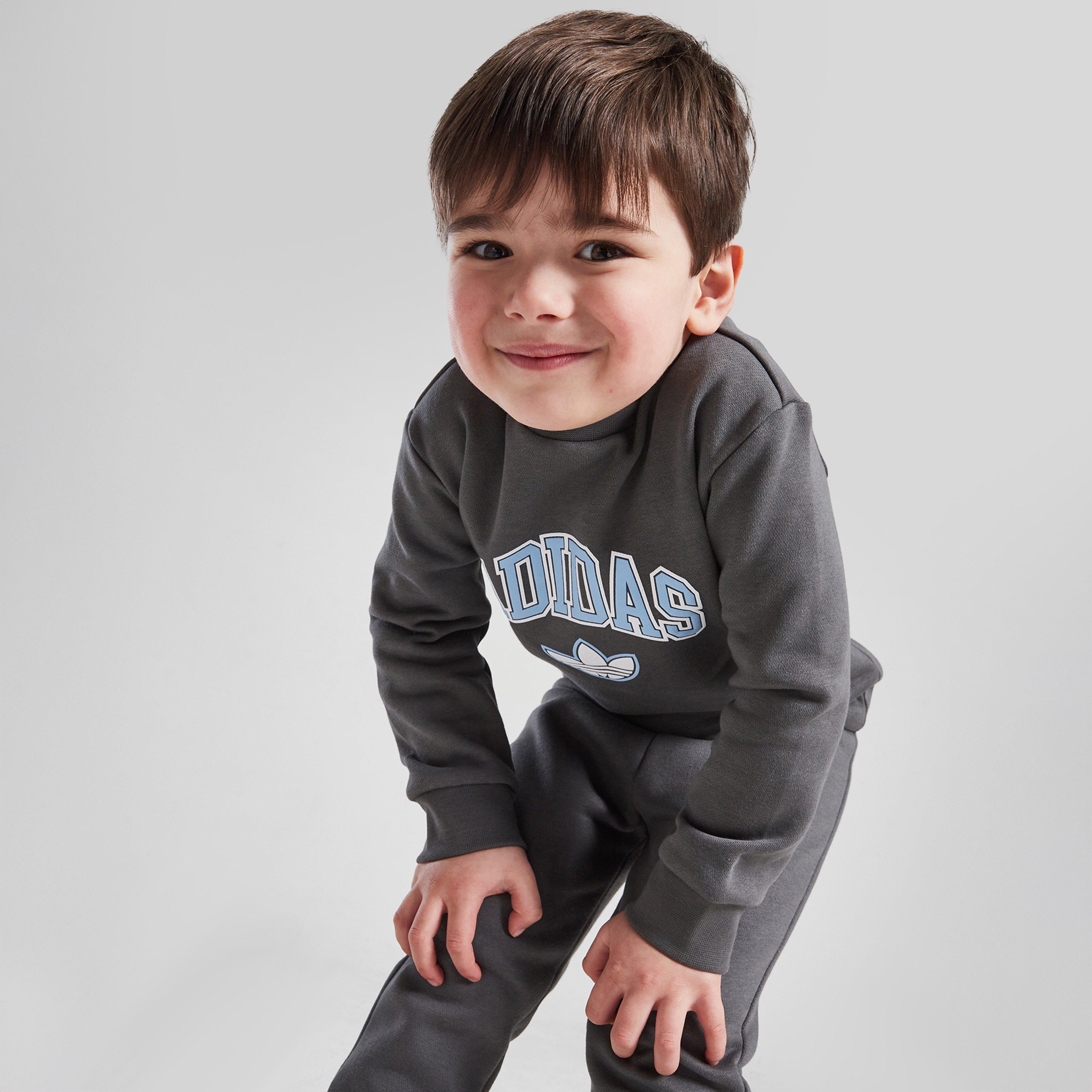 Dětská tepláková souprava ADIDAS SOUPRAVA VARSITY OH SUIT GRY/BLU$ B