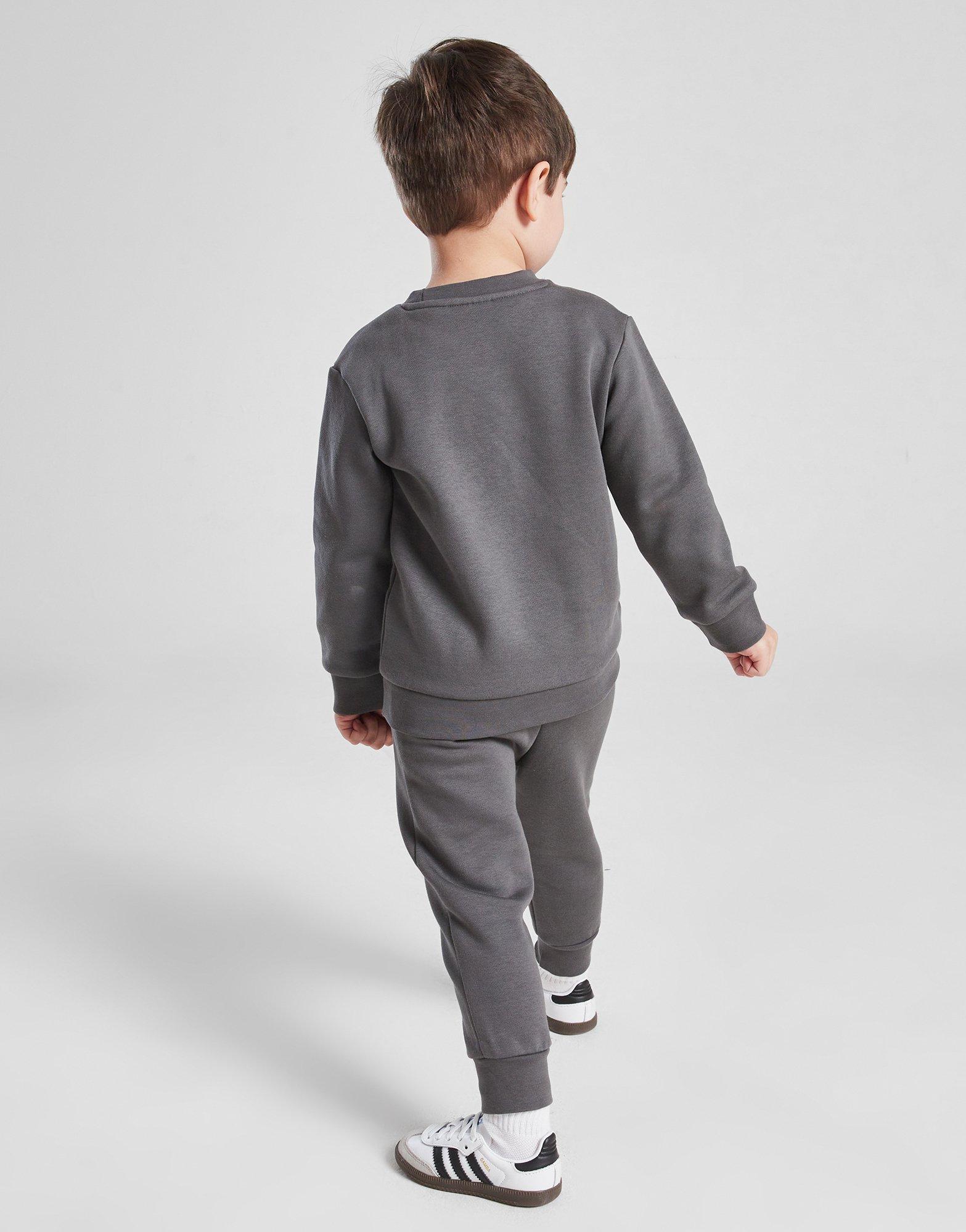 Детски анцуг ADIDAS КОМПЛЕКТ VARSITY OH SUIT GRY/BLU$ B JM1294 Сив