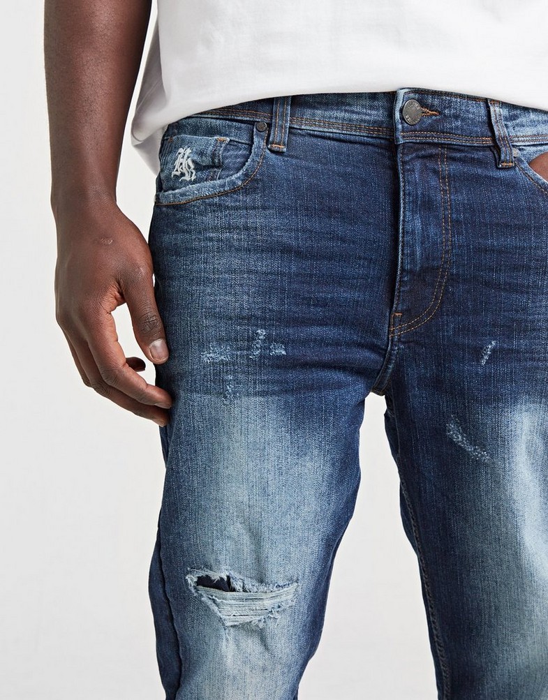 Pantaloni pentru bărbați HOODRICH PANTALONI  TITAN JEAN BLU HR-0324-0476 Albastru