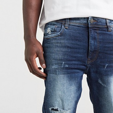 Pantaloni pentru bărbați HOODRICH PANTALONI  TITAN JEAN BLU