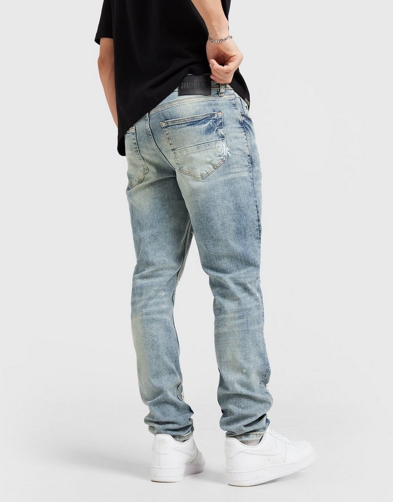 Blugi pentru bărbați HOODRICH PANTALONI  EDGE JEAN BLUE HR-0324-0481 Albastru
