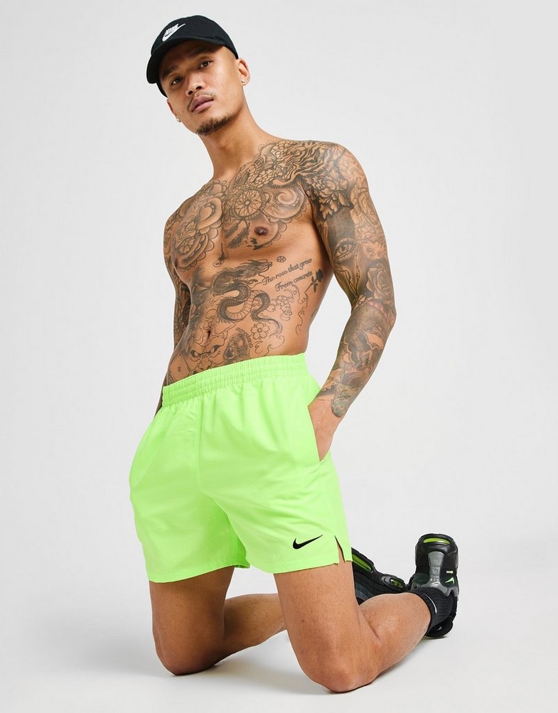 Férfi rövidnadrág NIKE SWIM RÖVIDNADRÁG NIKE SWIM-RÖVIDNADRÁG   ESSENTIAL 5" NESSF560387 Zöld