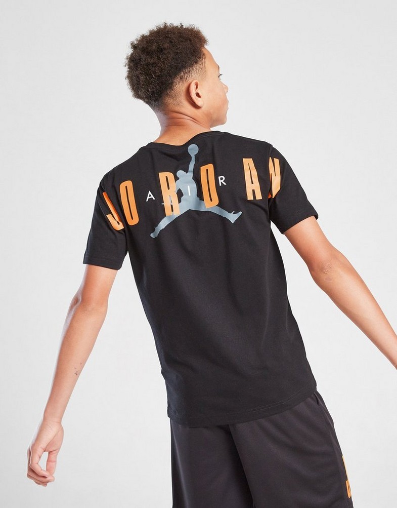Koszulka, t-shirt dziecięcy NIKE HAD T-SHIRT JRD HBR BK HIT TEE BLK/Y 95D983-023 Czarny