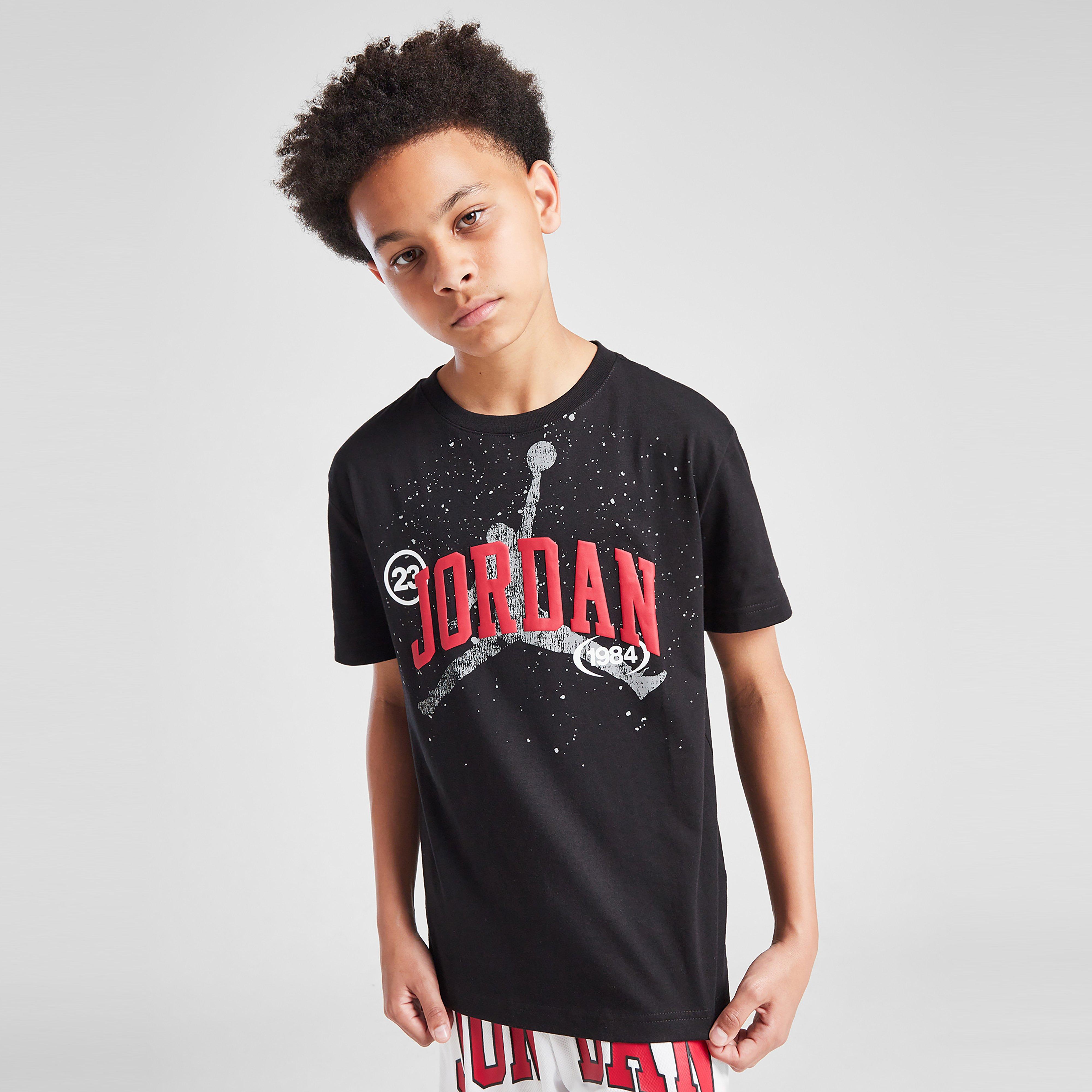 Детска тениска JORDAN ТЕНИСКА 1984 JM TEE BLK/RED