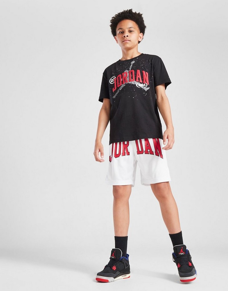 Koszulka, t-shirt dziecięcy JORDAN T-SHIRT 1984 JM TEE BLK/RED 95D725-023 Czarny