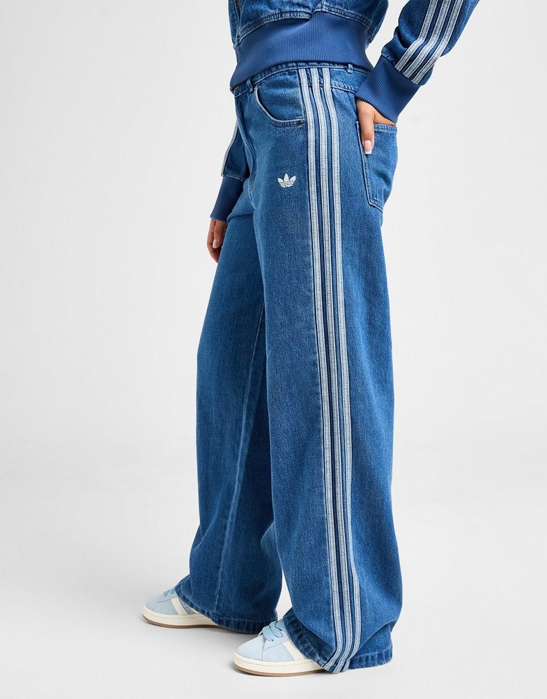 Jeansy damskie ADIDAS SPODNIE DENIM 3S PANT JD2574 Niebieski