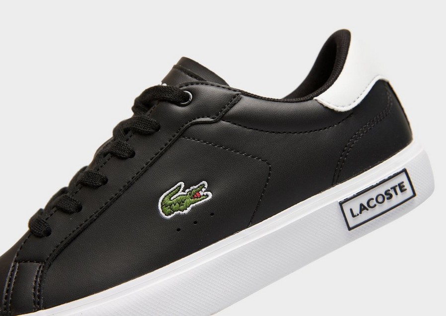 Buty sneakersy dla dzieci LACOSTE POWERCOURT 0721 1 SUJ 741SUJ0014312 Czarny