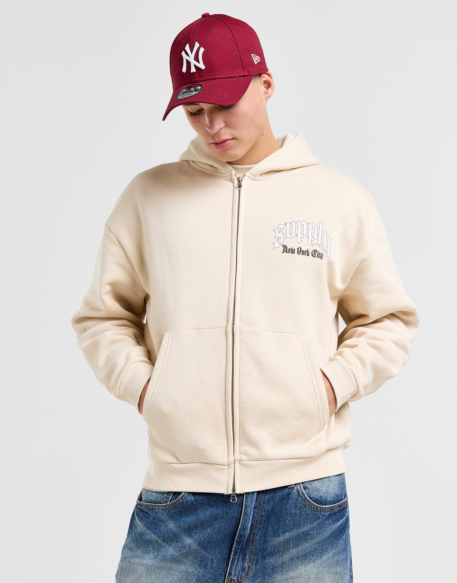 Pánska mikina SUPPLY & DEMAND MIKINA ROZEPÍNACÍ S KAPUCÍ SHUG SUPTM17609225 Šedá