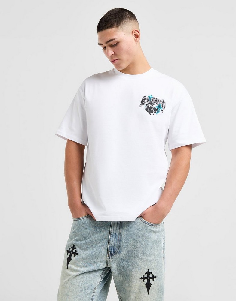 Чоловічі футболки SUPPLY & DEMAND ФУТБОЛКА SKULL SNAKE TEE SUPTM17445010 Білий