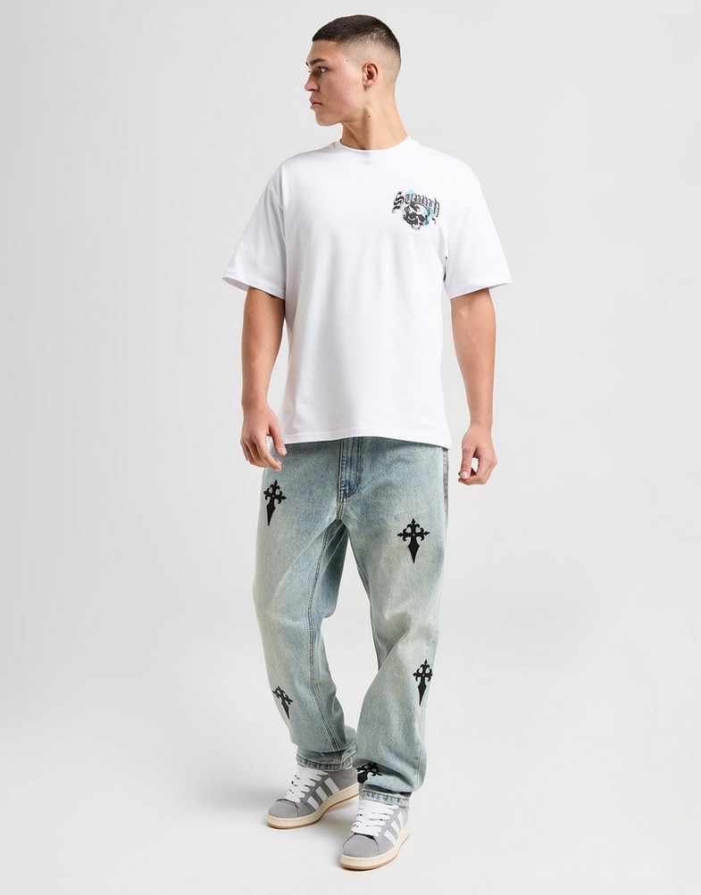 Чоловічі футболки SUPPLY & DEMAND ФУТБОЛКА SKULL SNAKE TEE SUPTM17445010 Білий
