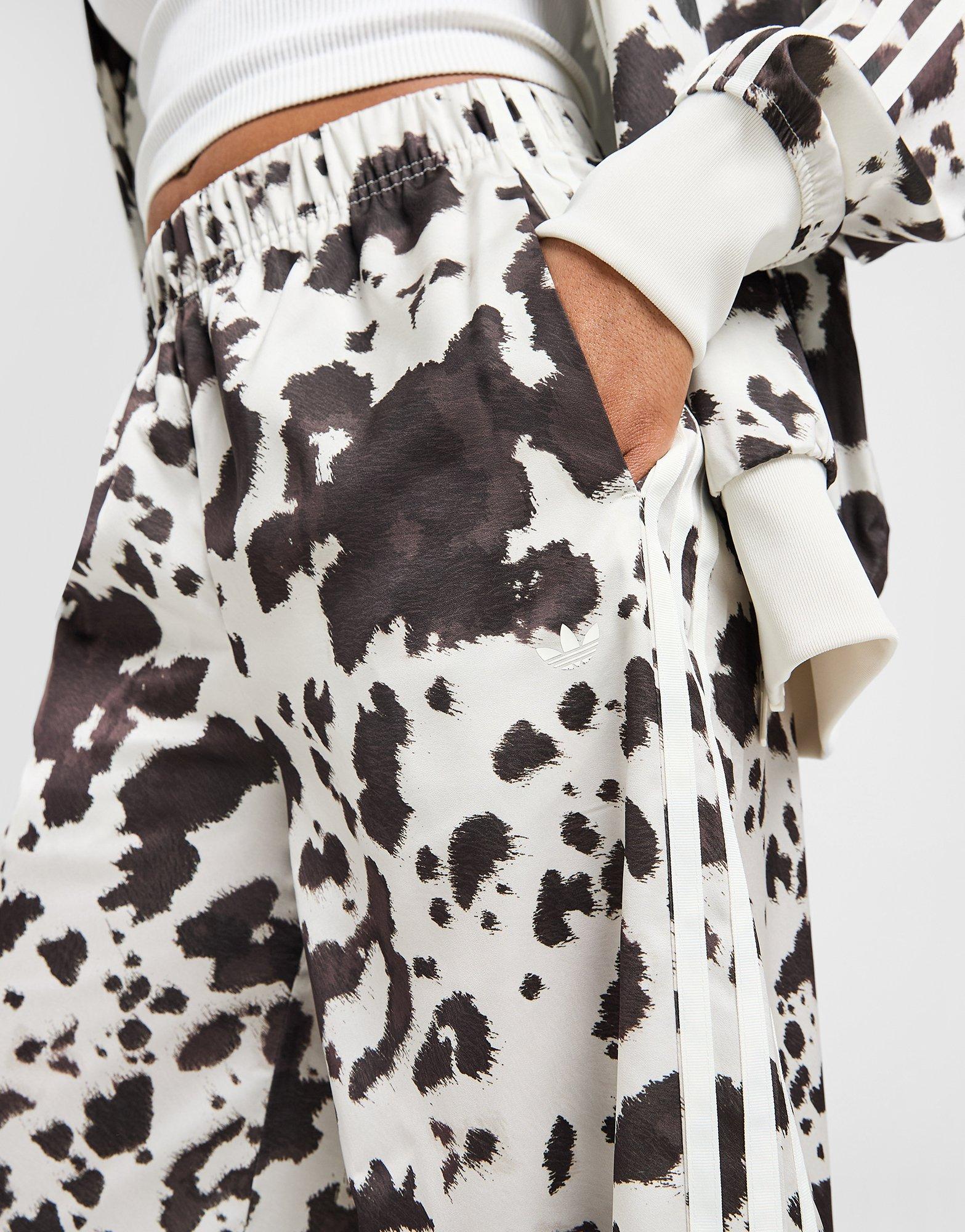 adidas Nohavice  Satin Wide Leg Cow Print