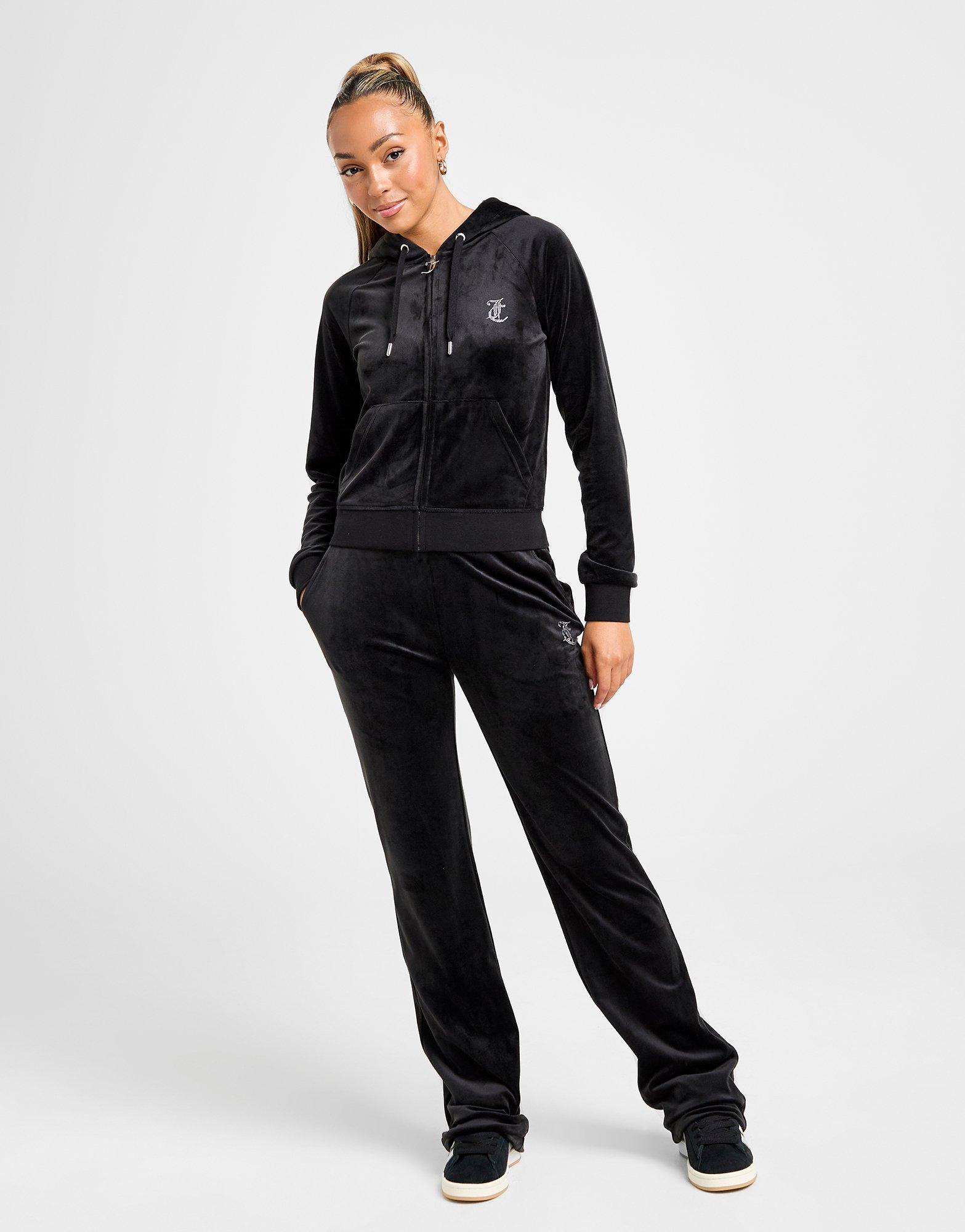 Bluză pentru femei JUICY COUTURE BLUZĂ CU GLUGĂ DMNT BLK JCJDW368101 Negru