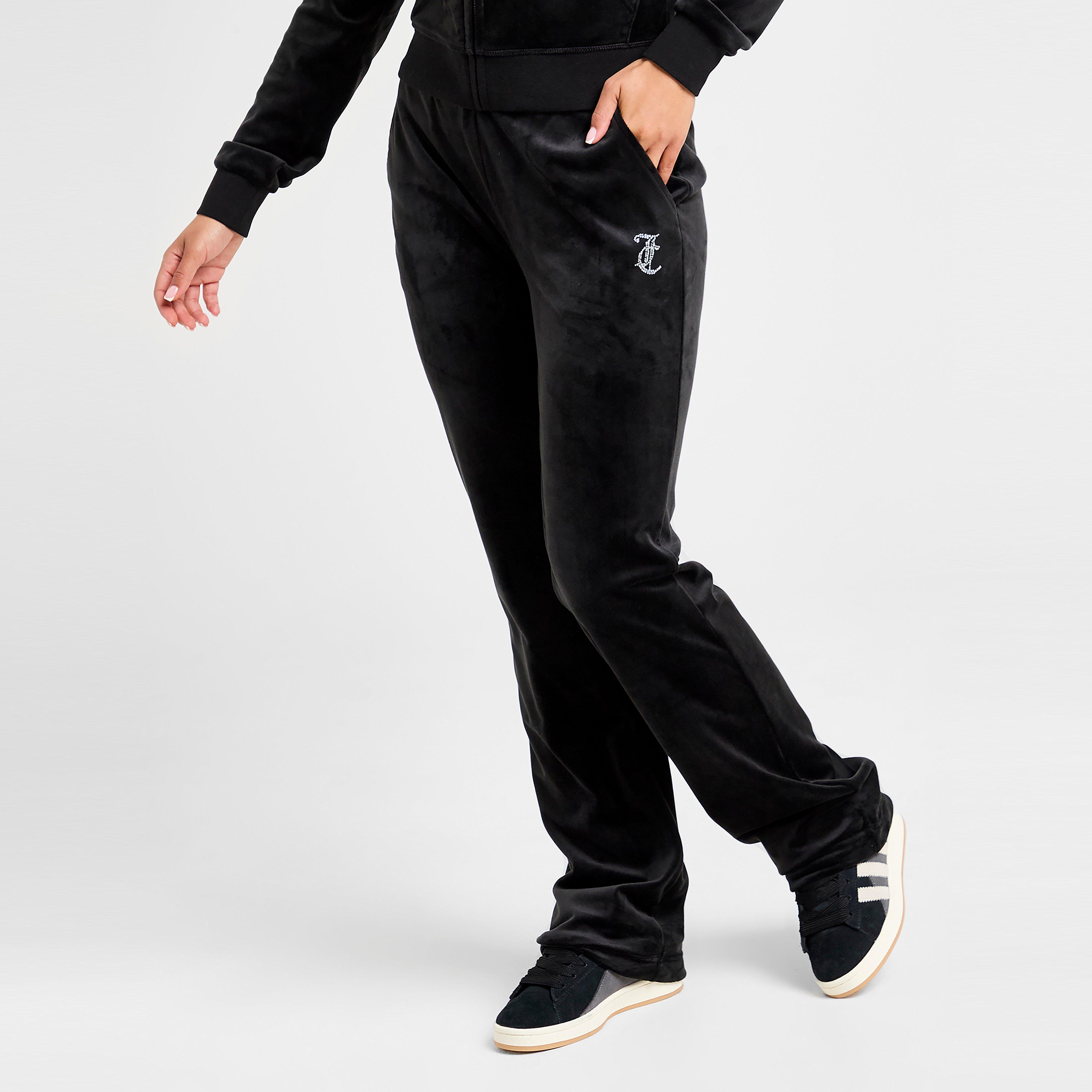 Dámske nohavice JUICY COUTURE NOHAVICE  DMNT JC LOGO PANT BLK