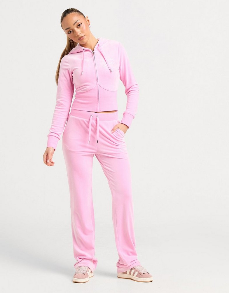 Dámska mikina JUICY COUTURE MIKINA S KAPUCŇOU DMNT PNK JCJDW376346 Ružová