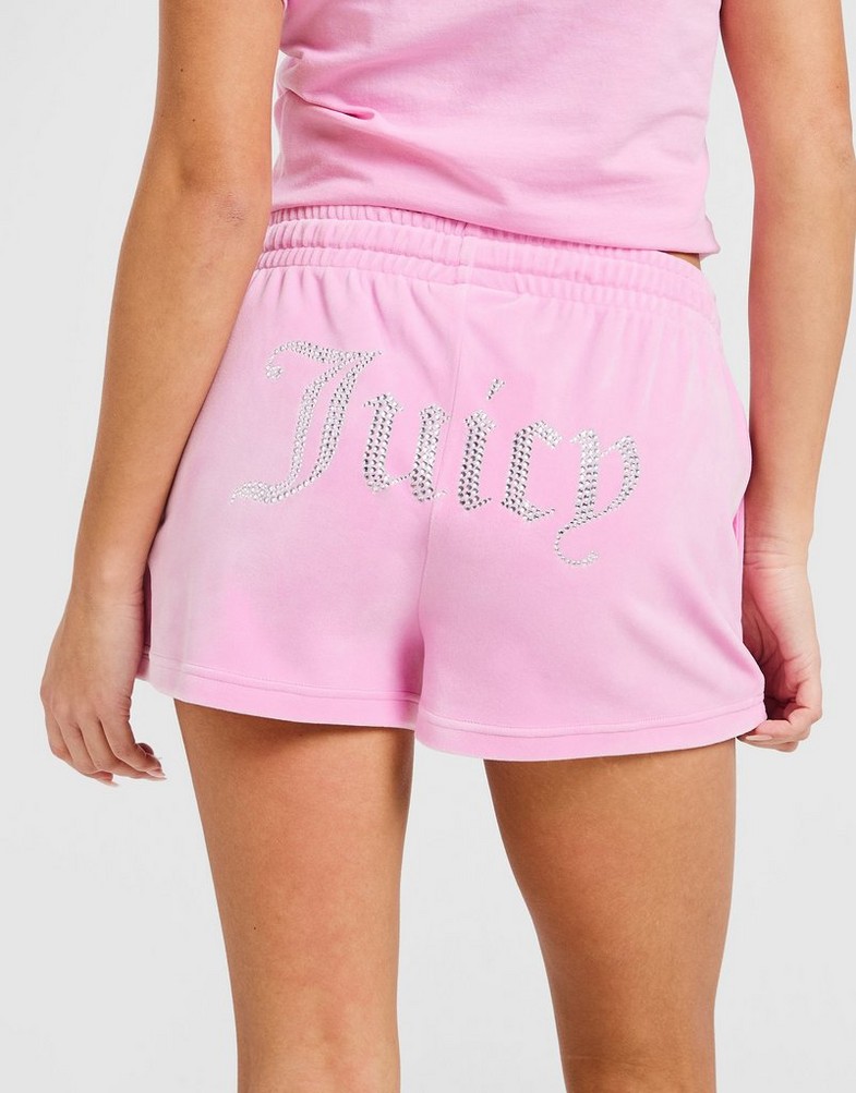 Moteriški šortai JUICY COUTURE ŠORTAI DMNT HEART LOGO SHT PINK JCJDW377346 Rožinė