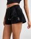 JUICY COUTURE PANTALONI SCURȚI   DMNT JC LOGO SHT BLK