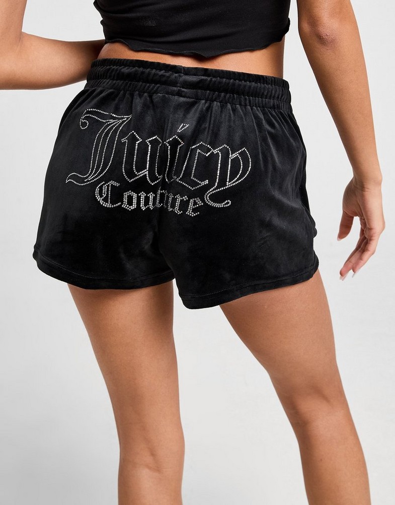 Krótkie spodenki, szorty damskie JUICY COUTURE SZORTY DMNT JC LOGO SHT BLK JCJDW370101 Czarny