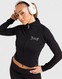 JUICY COUTURE BLUZA ROZPINANA Z KAPTUREM DMNT BLK