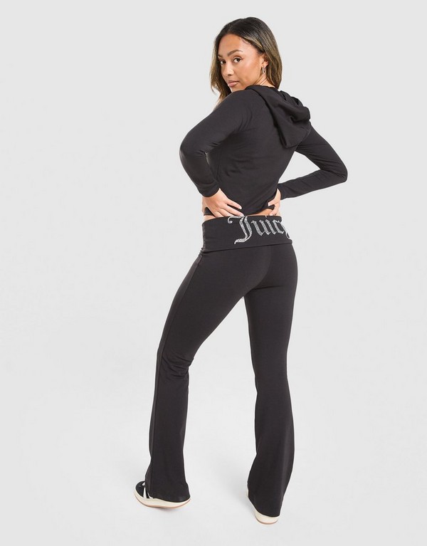 Juicy Couture Nohavice Fold Over Flare Diamente