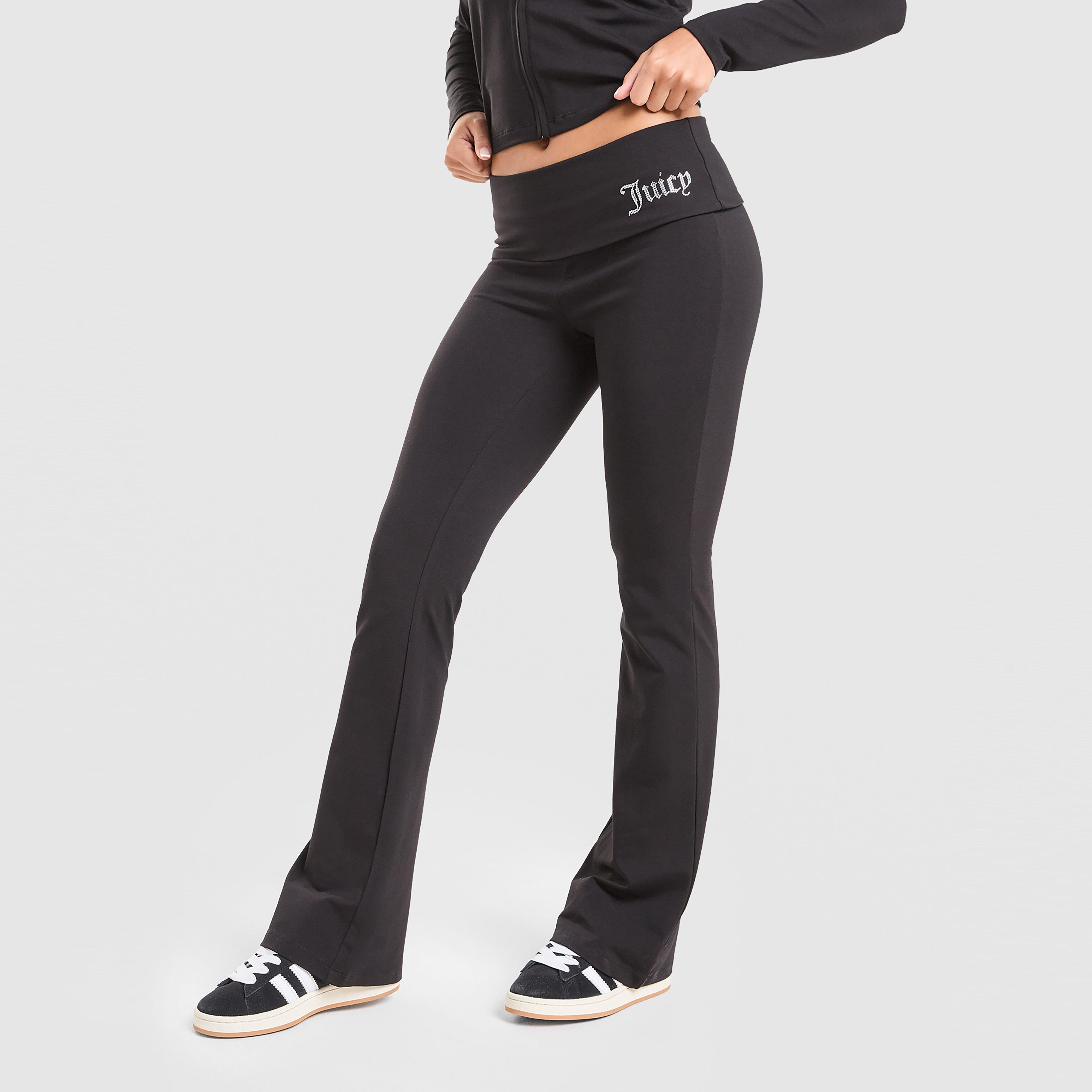 Moteriškos kelnės JUICY COUTURE KELNĖS DMNT FOLD OVER PANT BLK